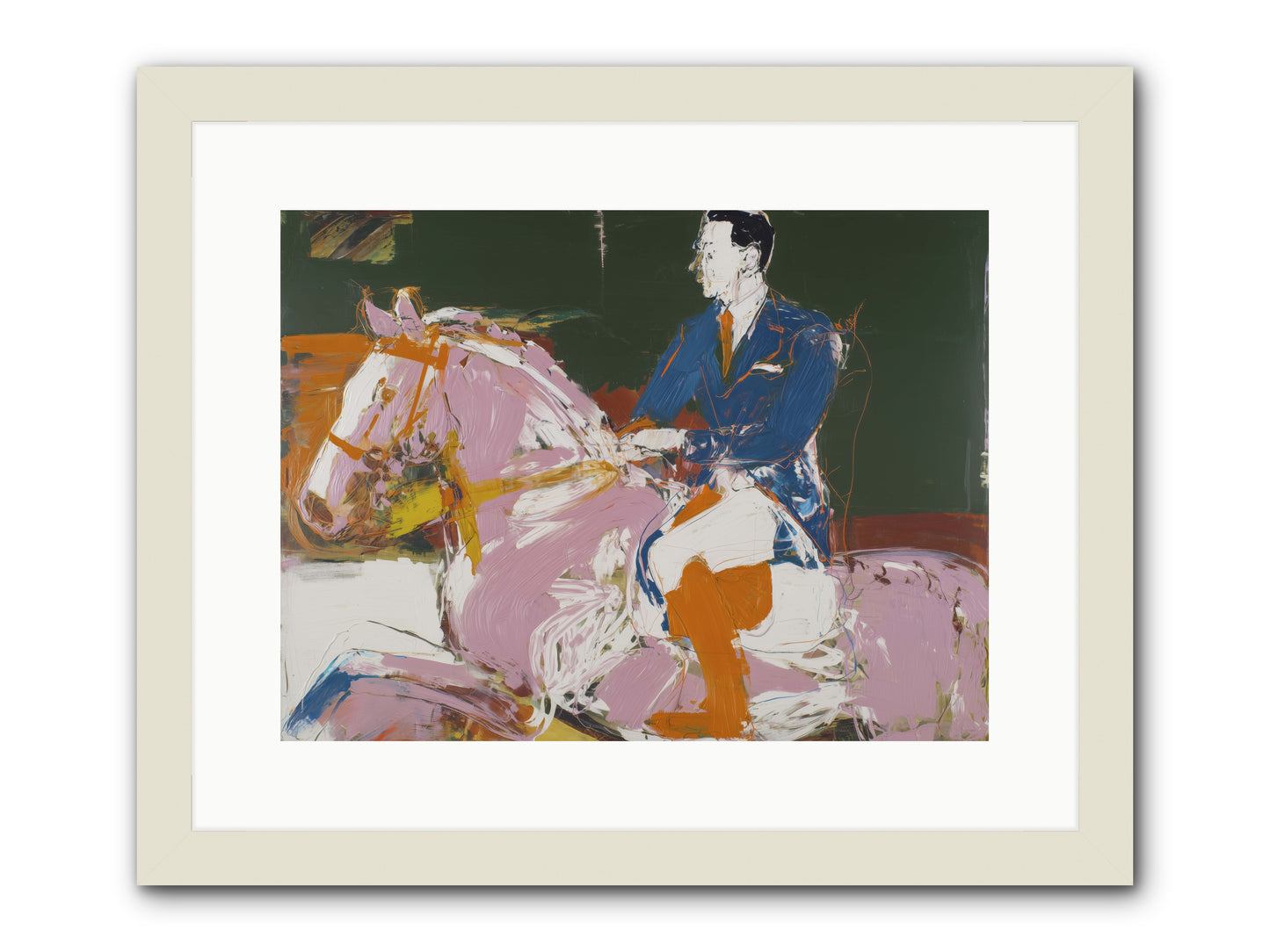 Wild Held Gently -- Framed Print - White 16x12