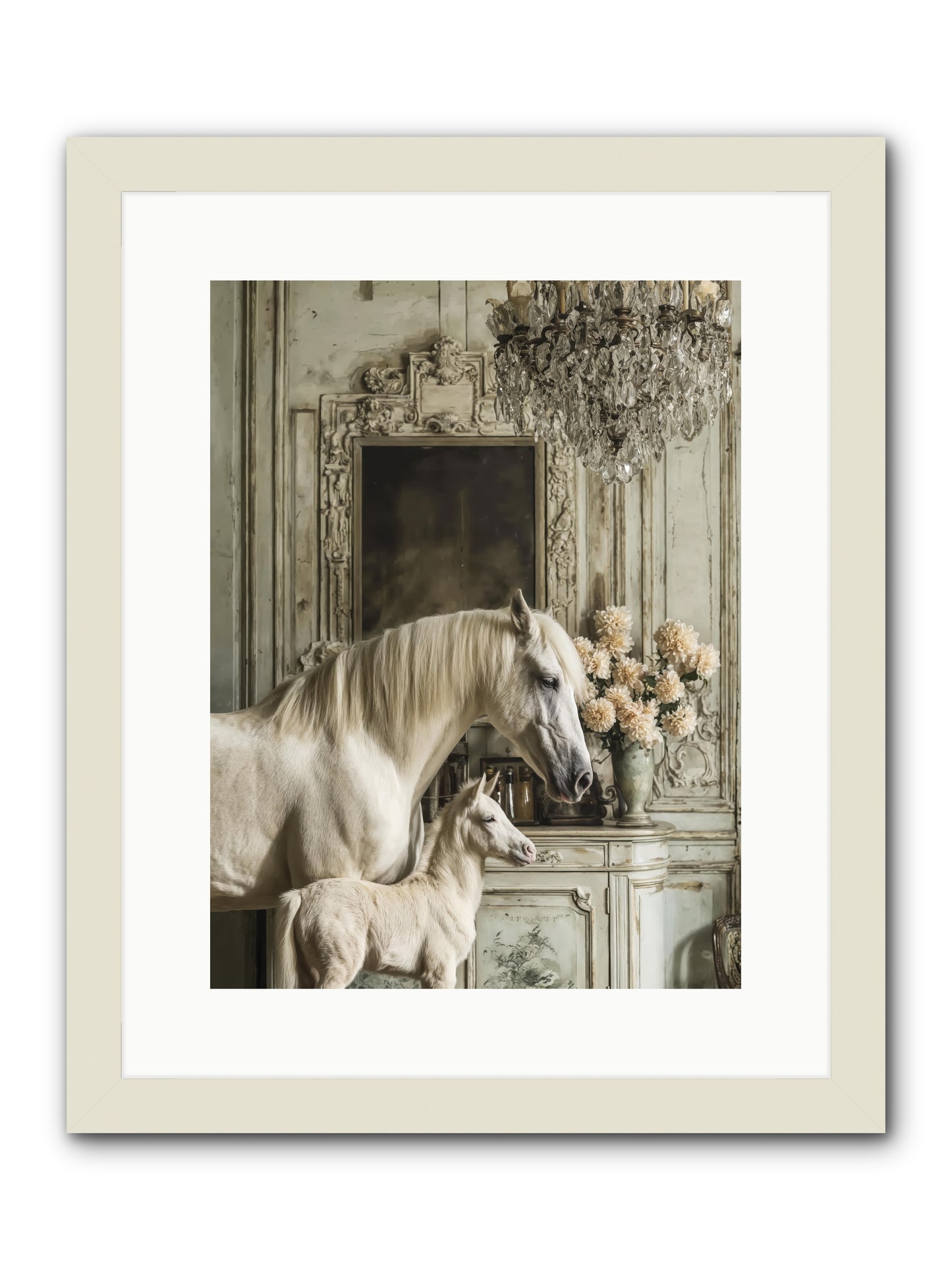 Wild-Honey -- Framed Print - White 12x16