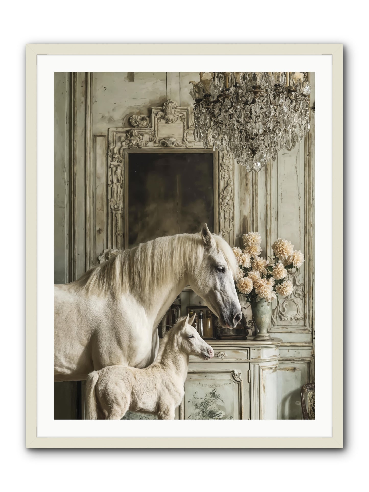 Wild-Honey -- Framed Print - White 30x40