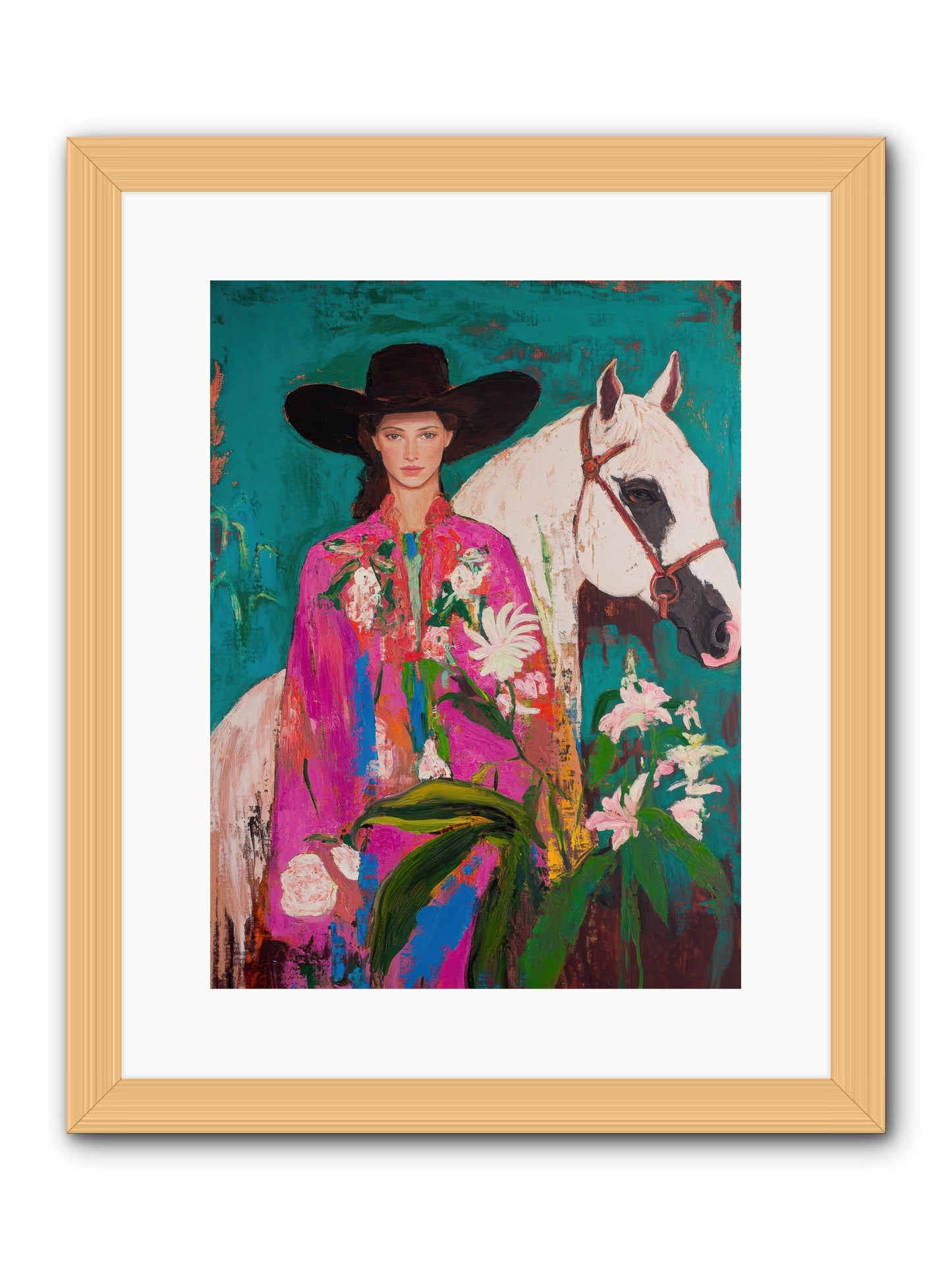 Wild Intuition -- Framed Print - Natural 12x16