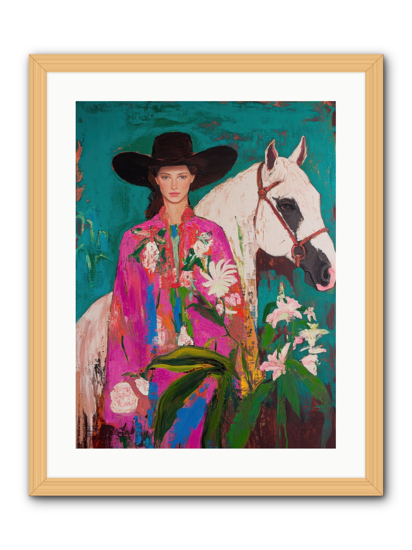 Wild Intuition -- Framed Print - Natural 18x24