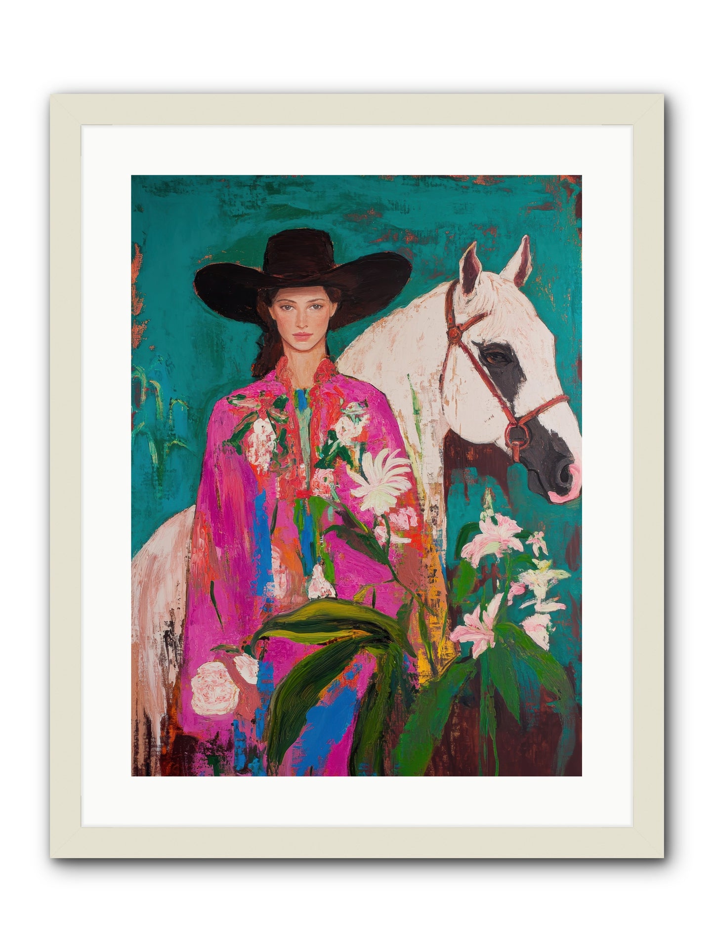 Wild Intuition -- Framed Print - White 18x24