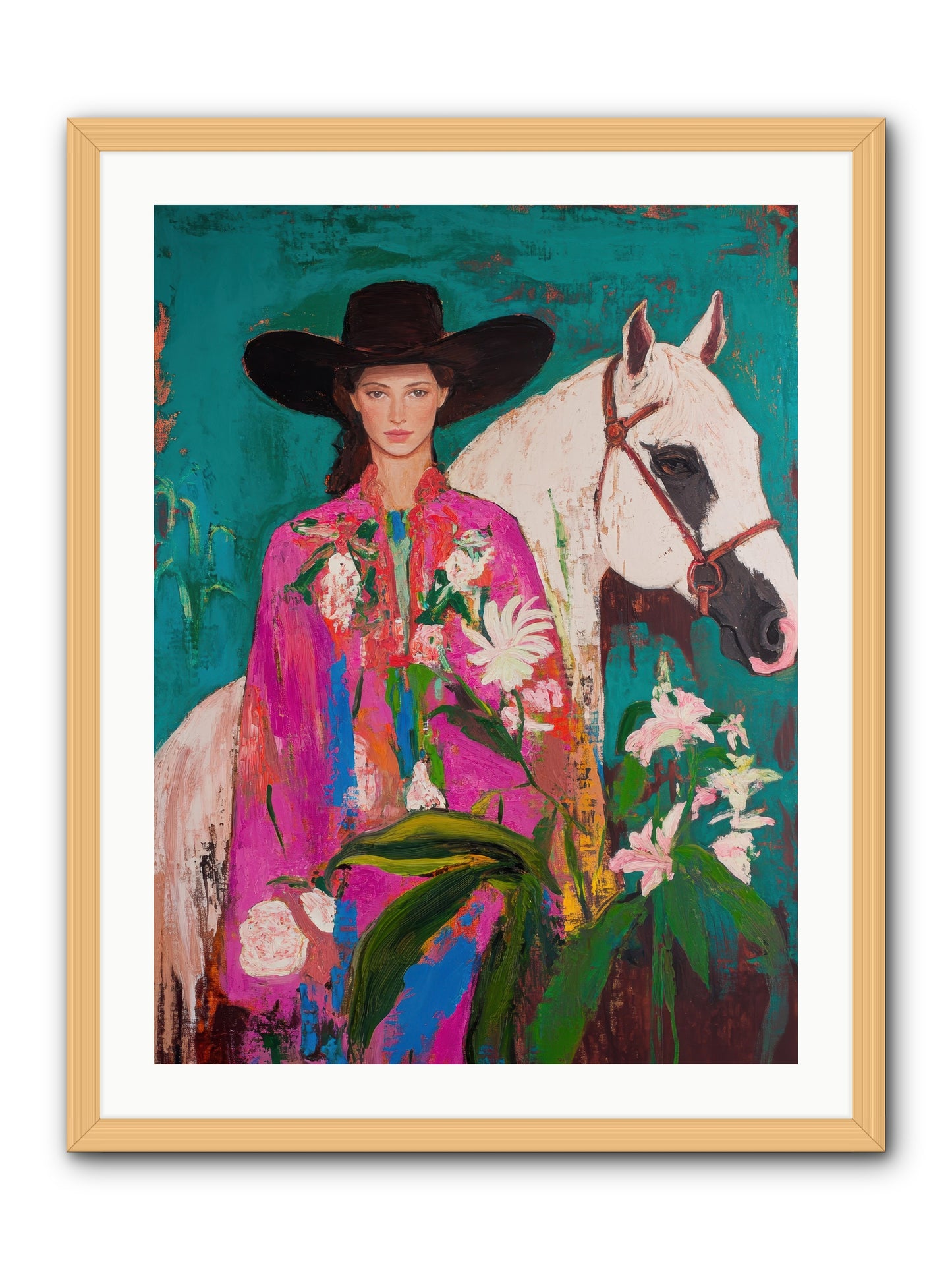 Wild Intuition -- Framed Print - Natural 24x32
