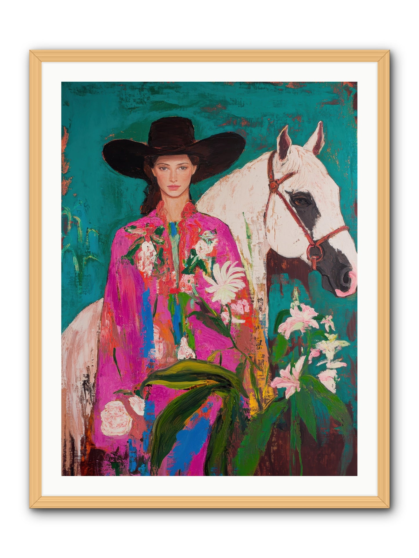 Wild Intuition -- Framed Print - Natural 30x40