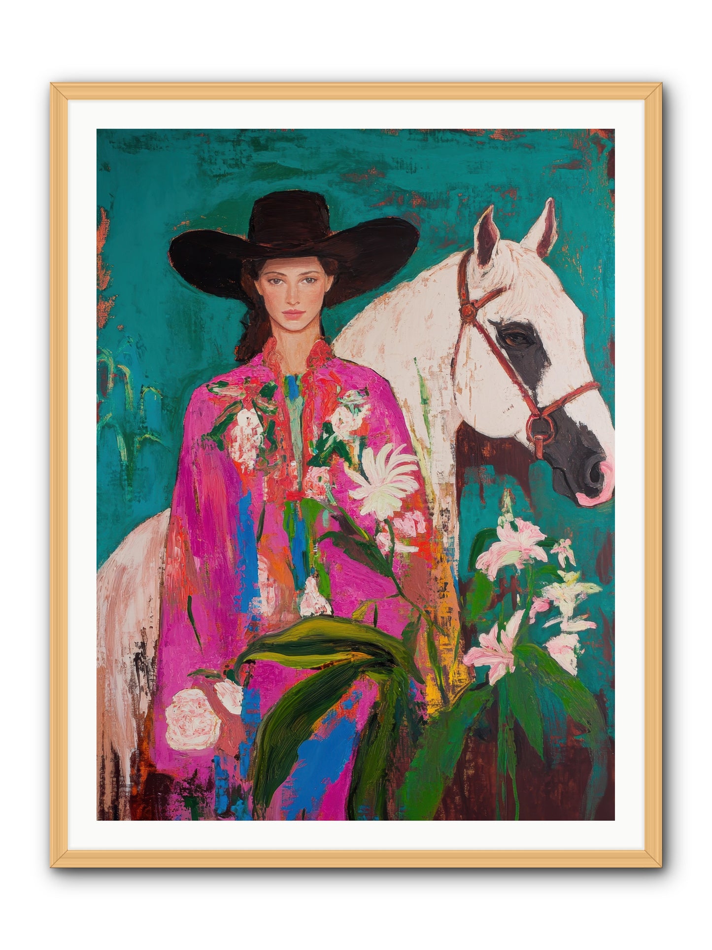 Wild Intuition -- Framed Print - Natural 36x48