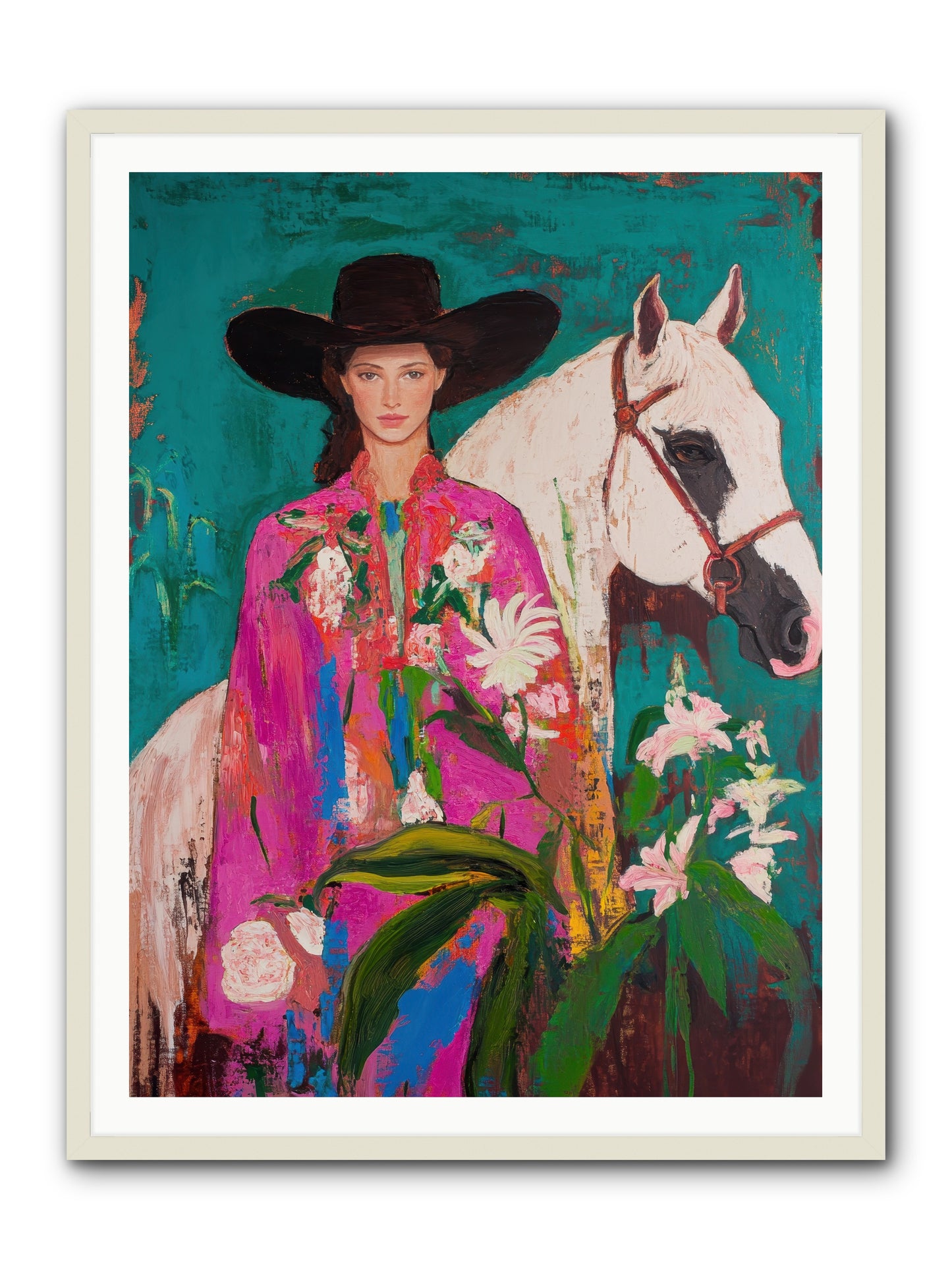 Wild Intuition -- Framed Print - White 36x48