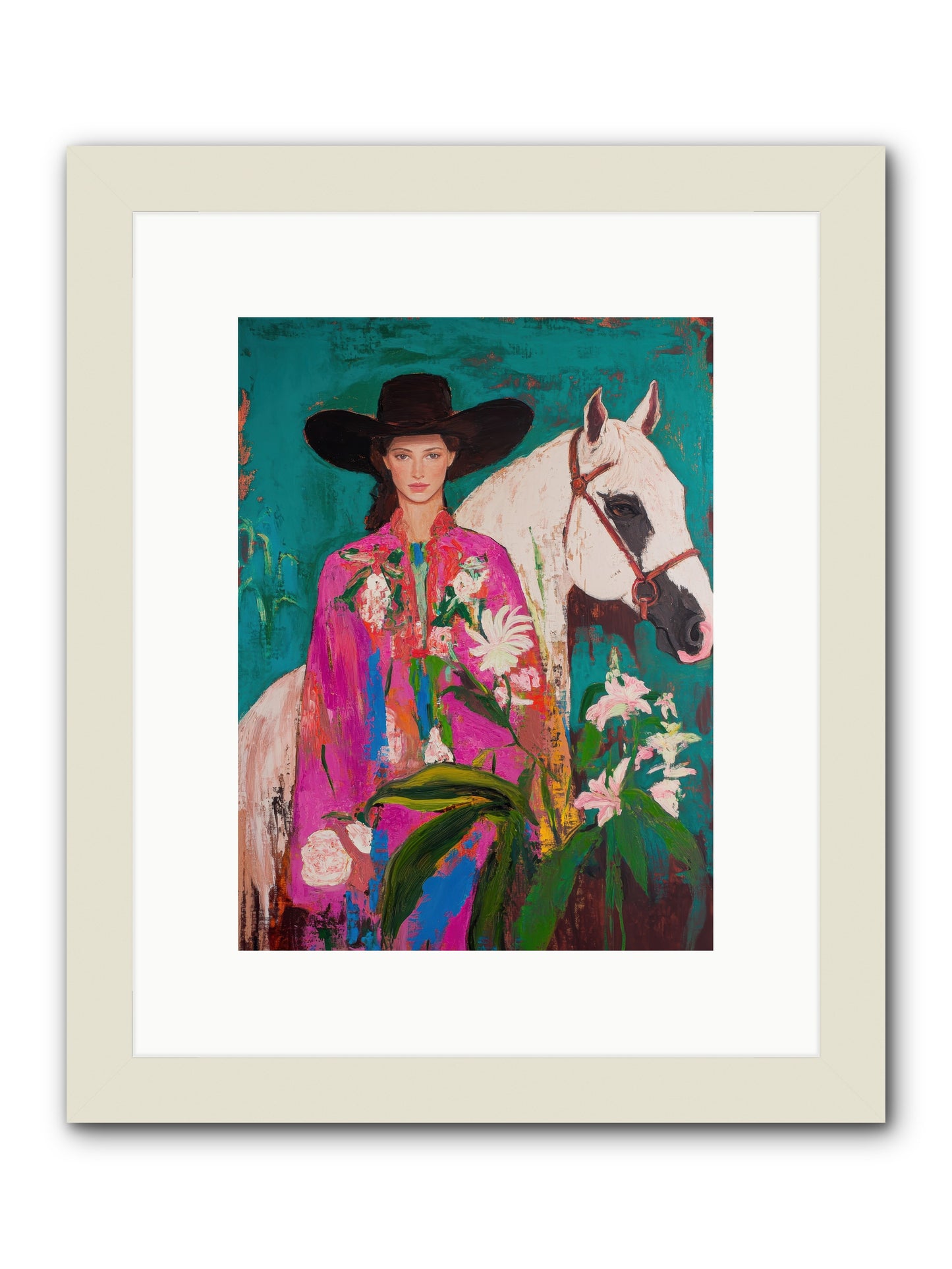 Wild Intuition -- Framed Print - White 9x12