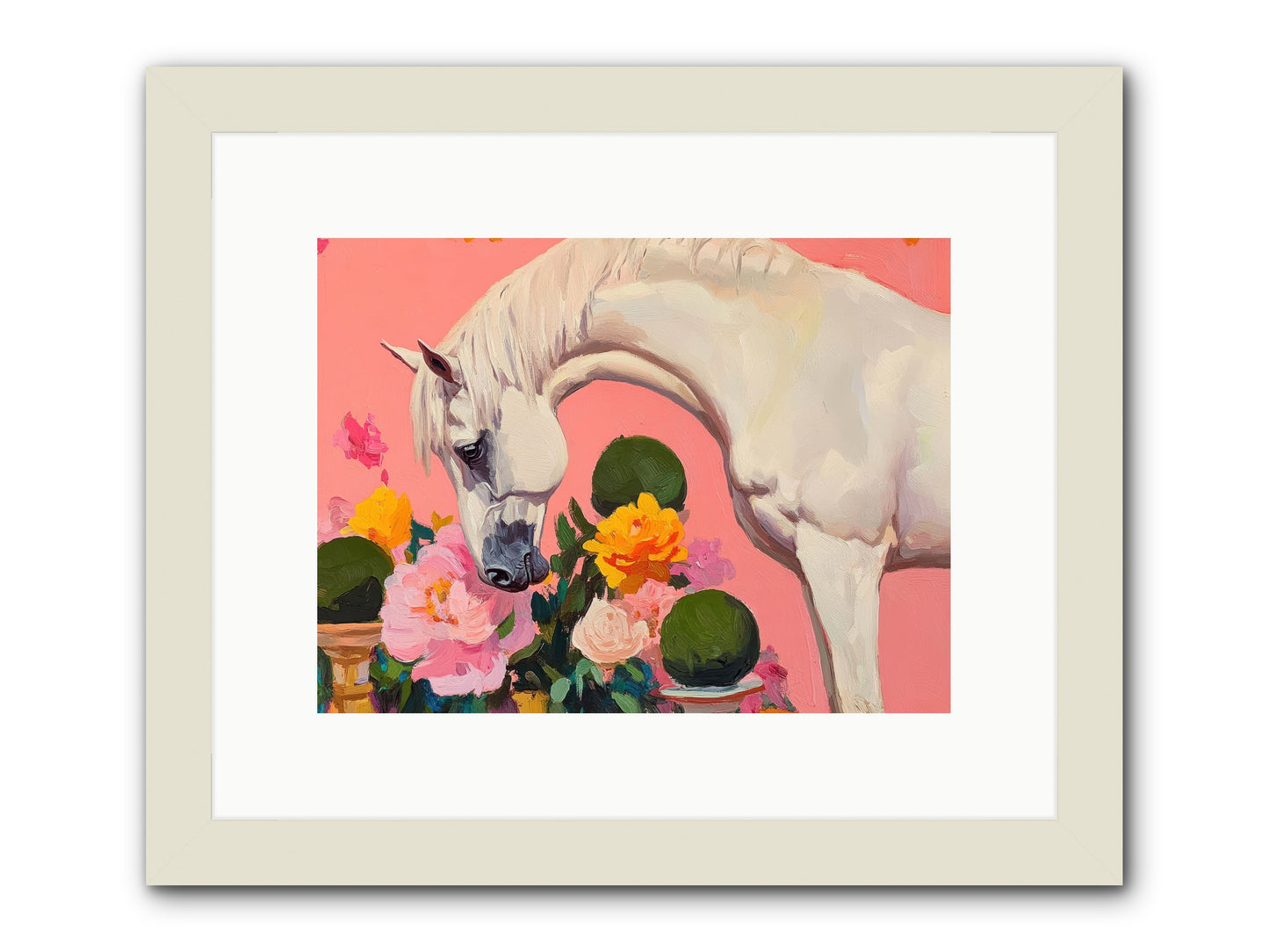 Wild Orchid -- Framed Print - White 12x9