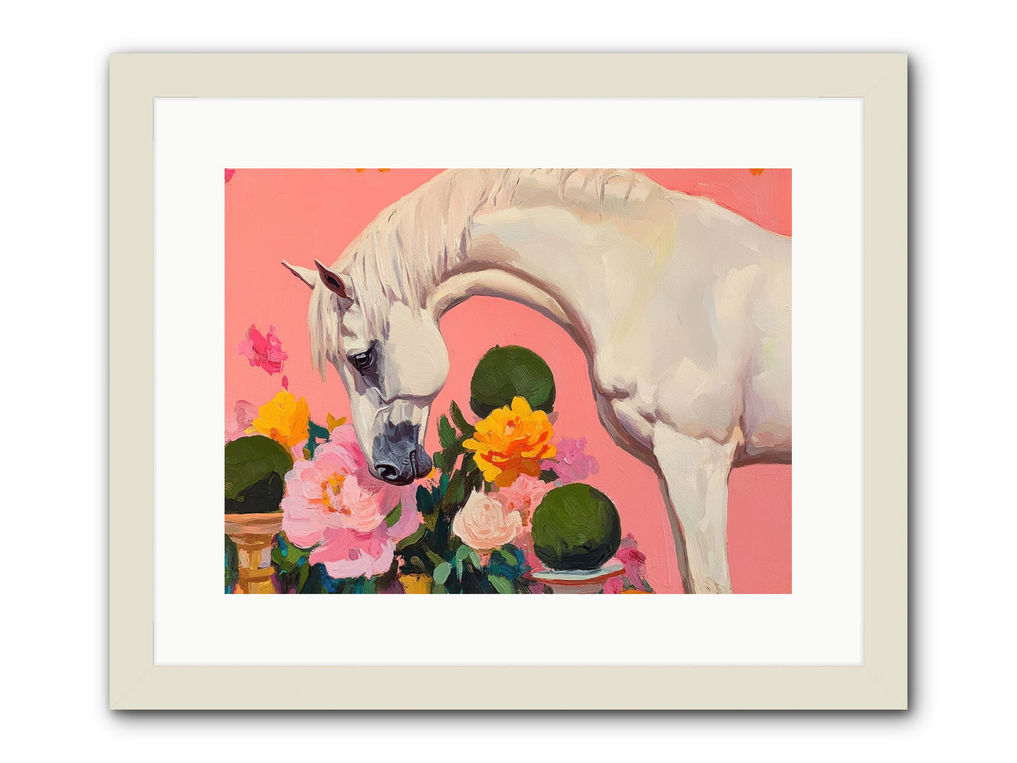 Wild Orchid -- Framed Print - White 16x12