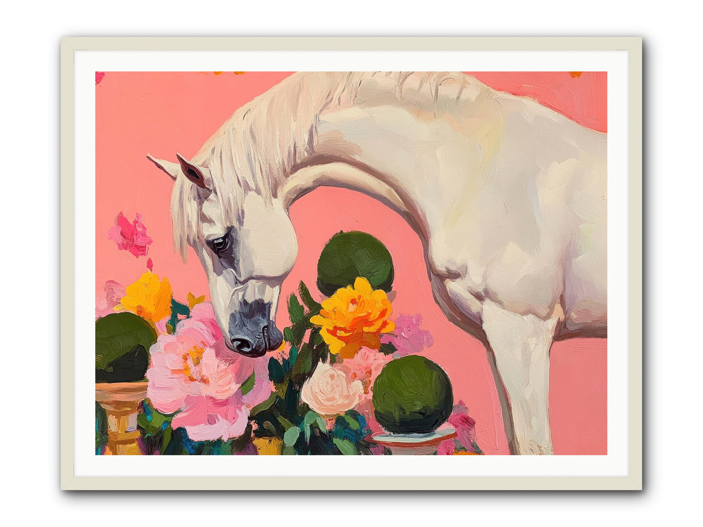 Wild Orchid -- Framed Print - White 48x36