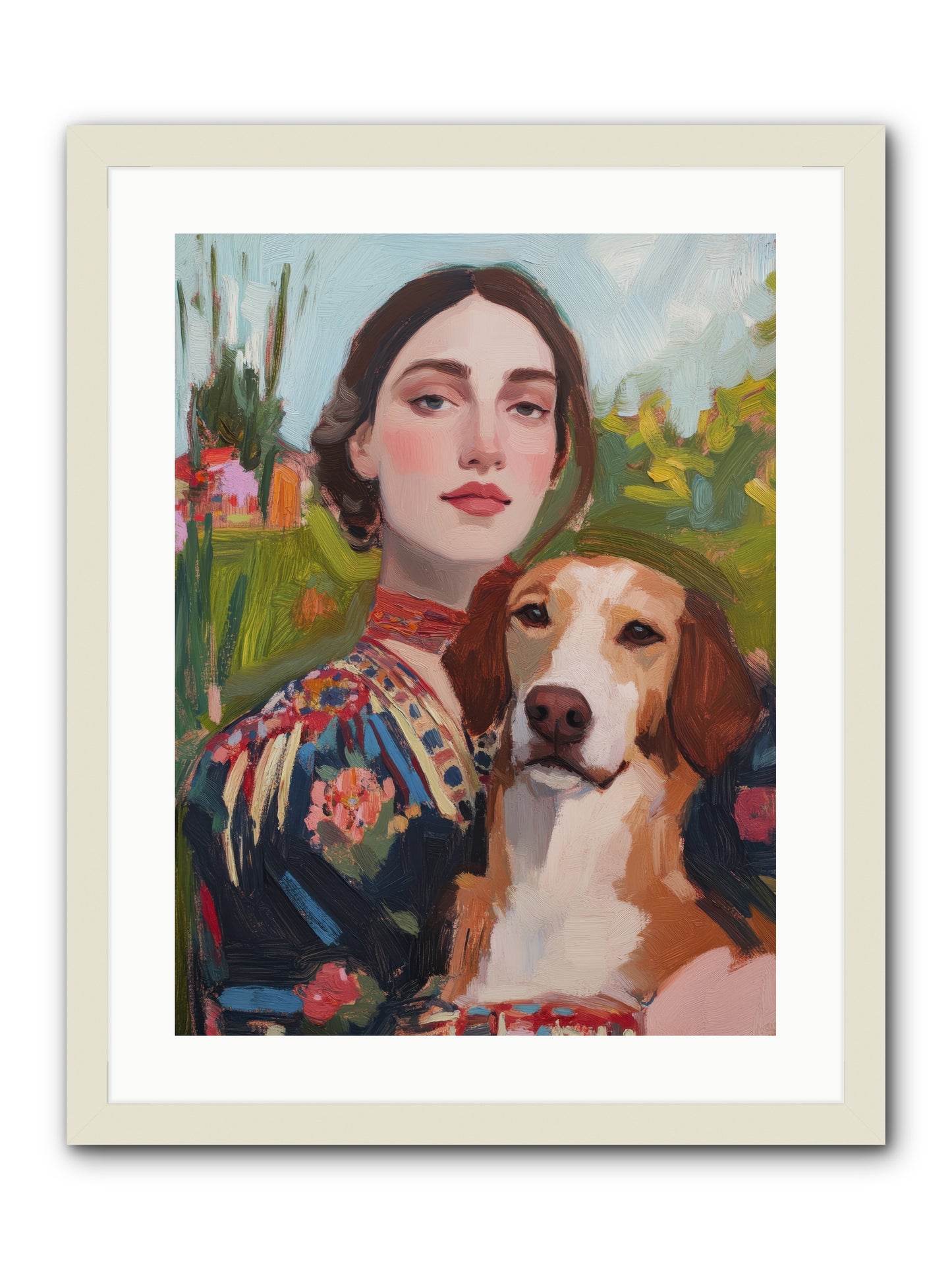 Wild Rose -- Framed Print - White 18x24