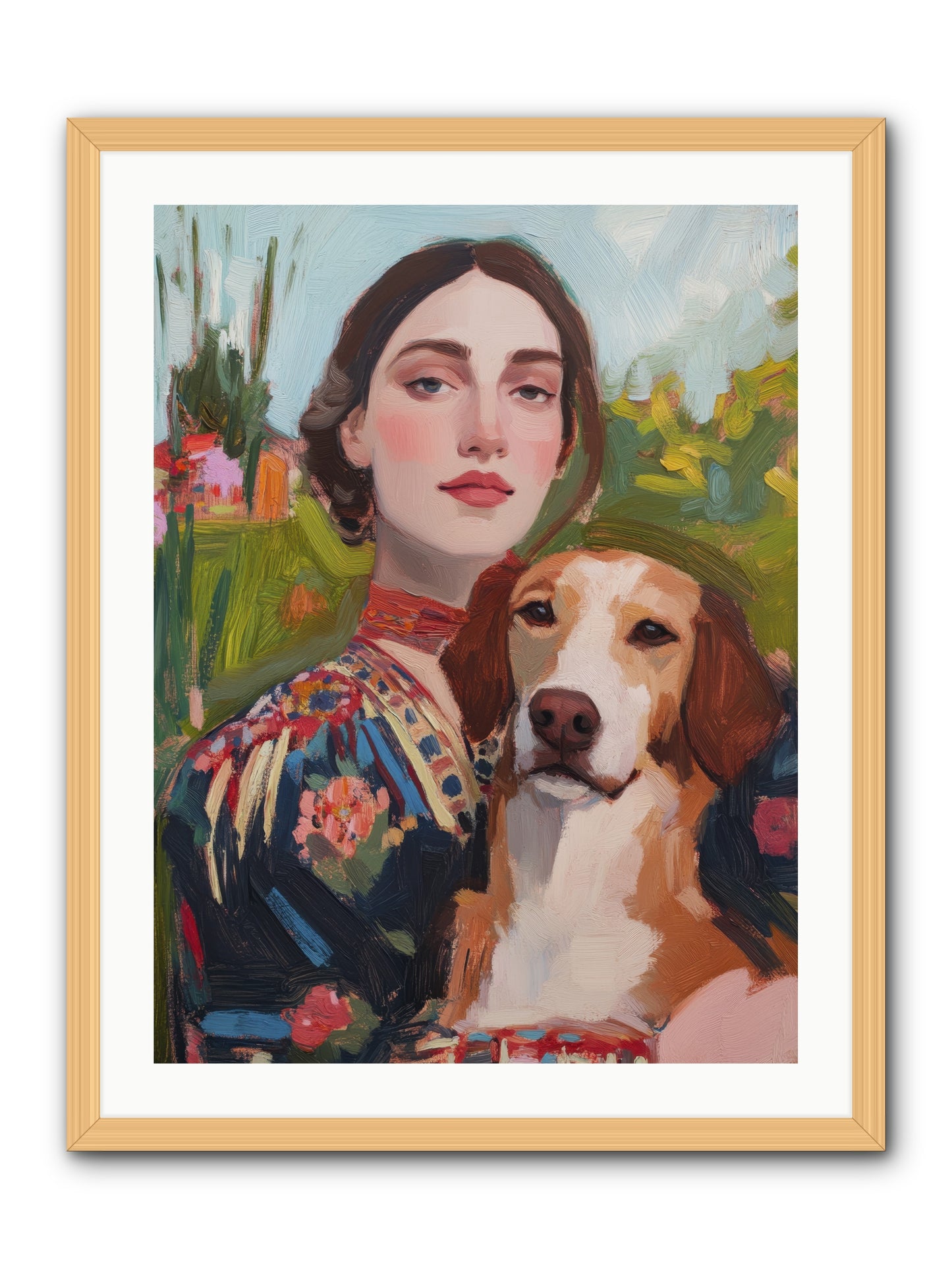 Wild Rose -- Framed Print - Natural 24x32