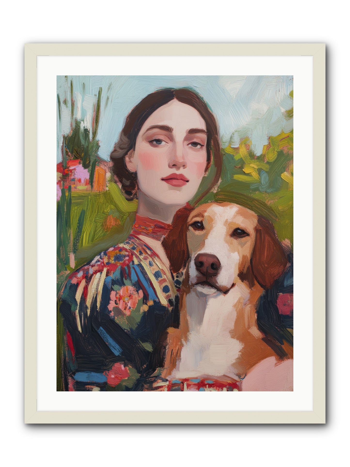 Wild Rose -- Framed Print - White 24x32