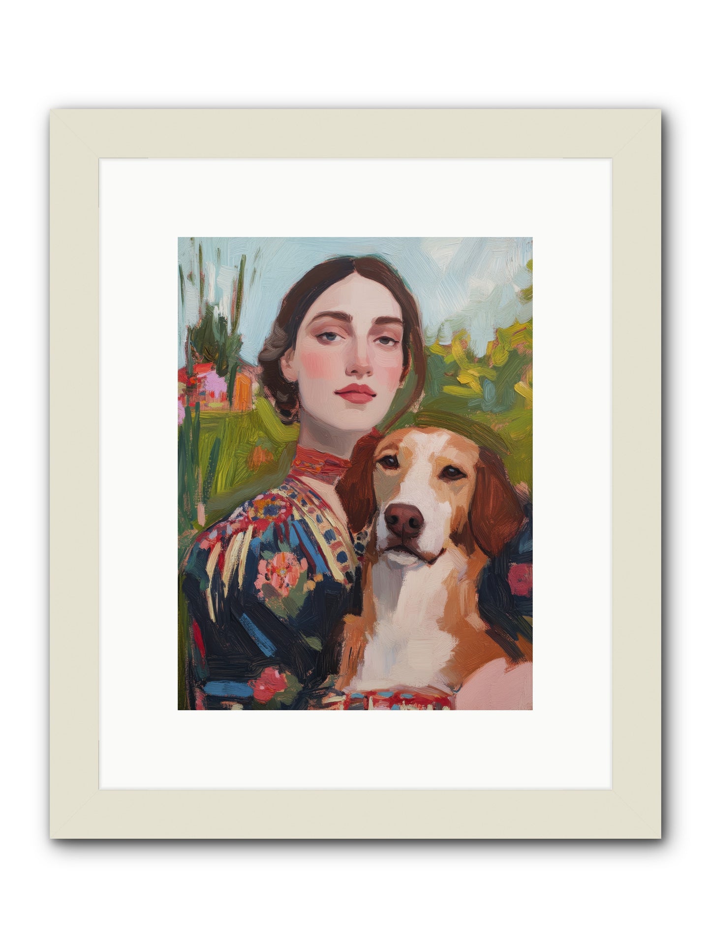 Wild Rose -- Framed Print - White 9x12
