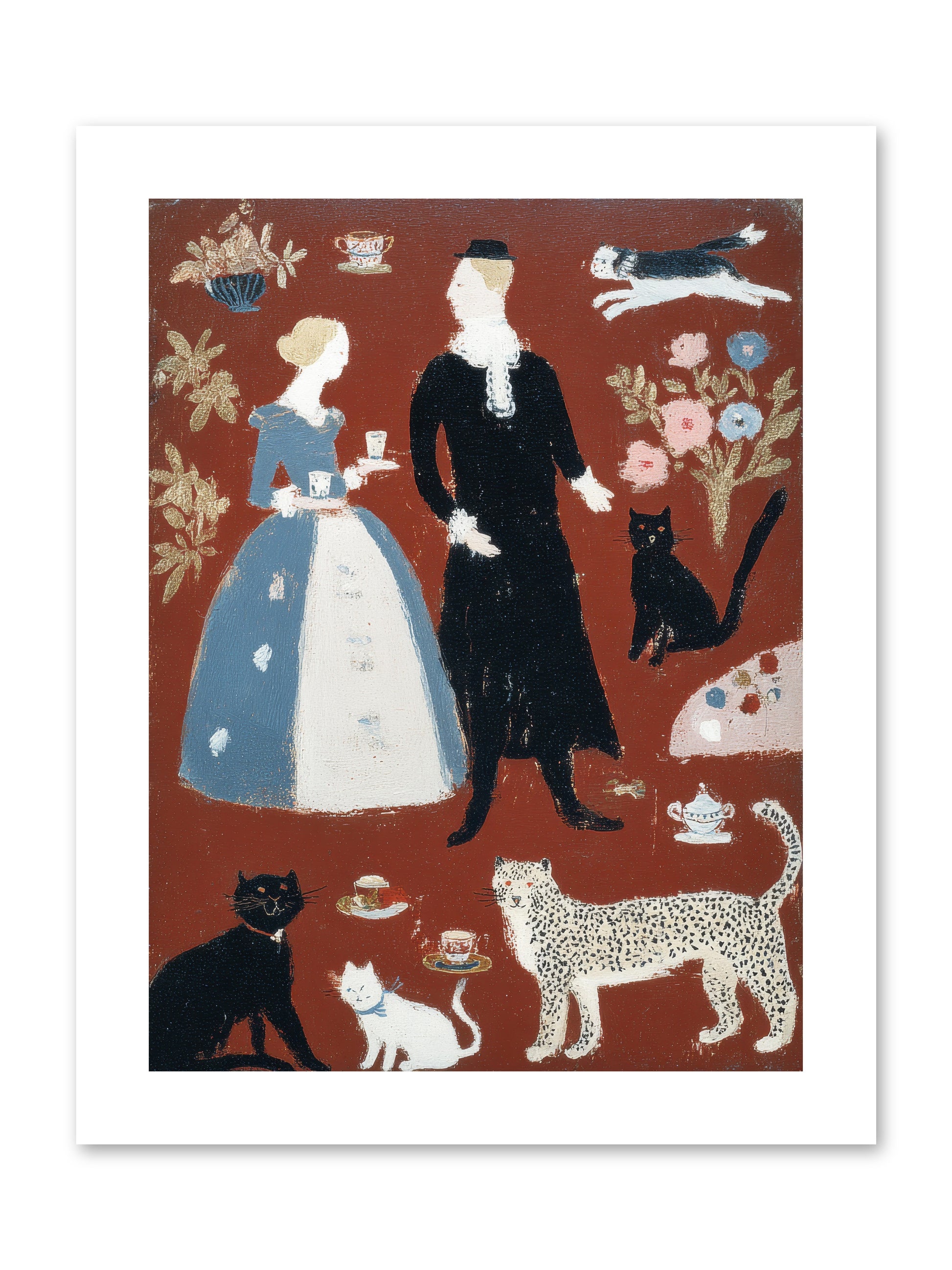 Wild Things Come for Tea -- Paper Print 9x12