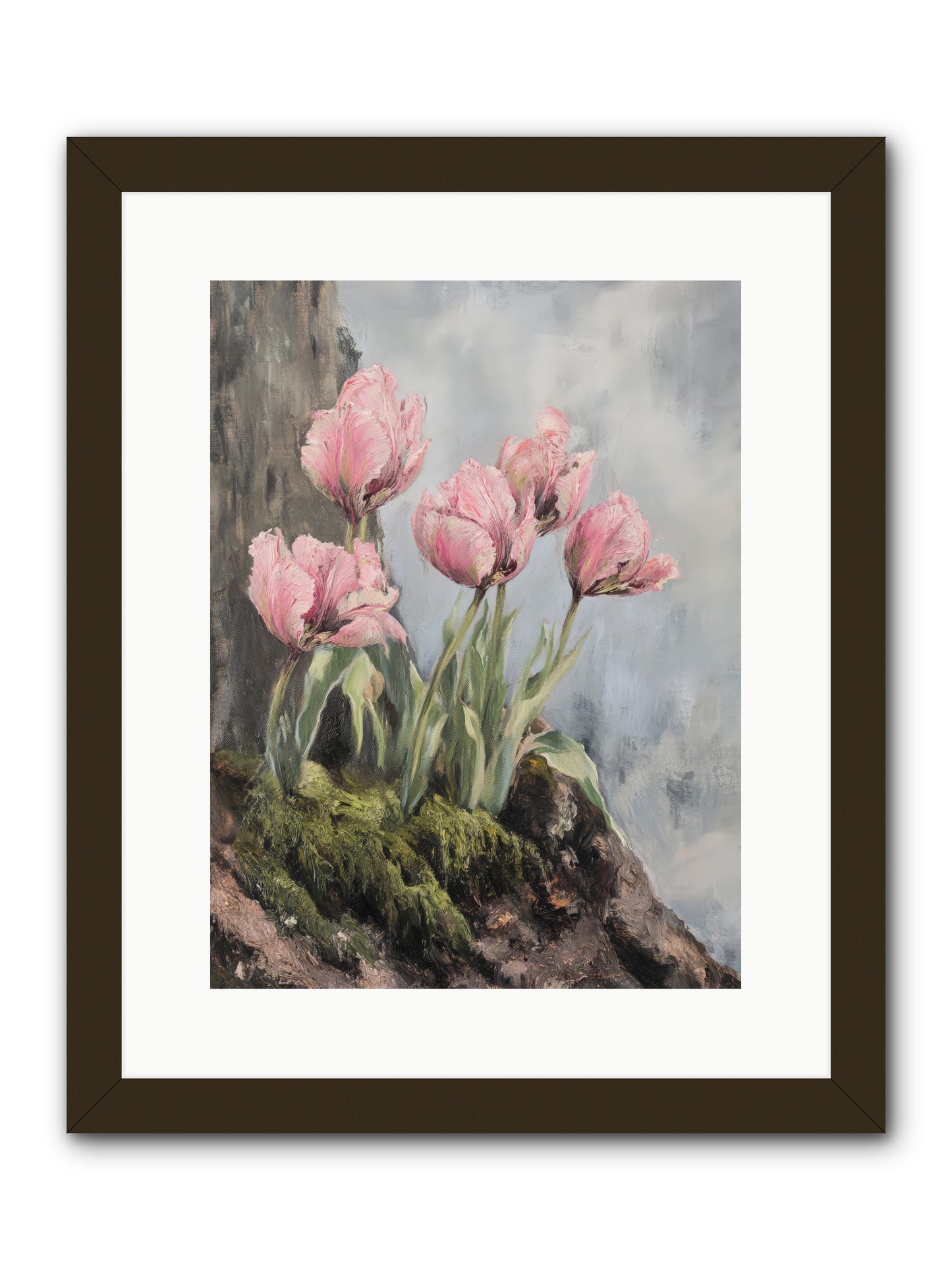 Wild Tulip Tales -- Framed Print - Black 12x16