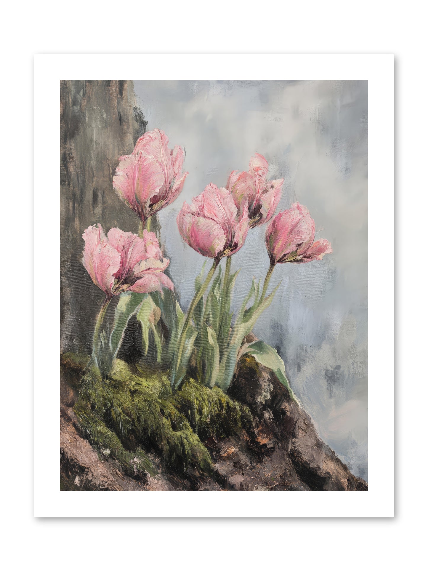 Wild Tulip Tales -- Loose Canvas Print 12x16