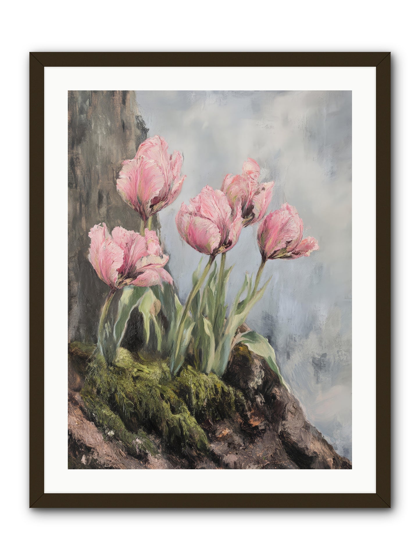 Wild Tulip Tales -- Framed Print - Black 24x32