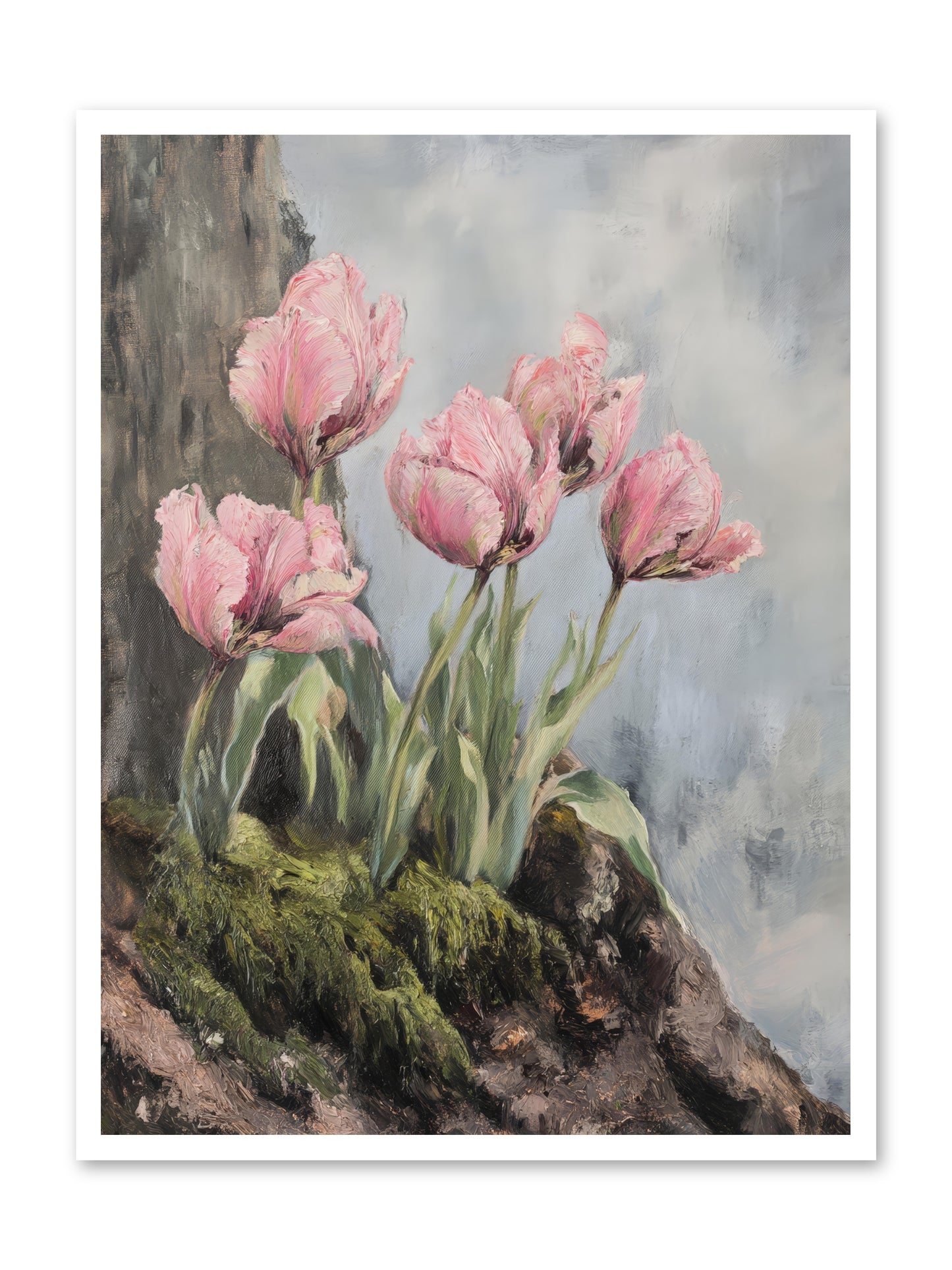 Wild Tulip Tales -- Loose Canvas Print 30x40