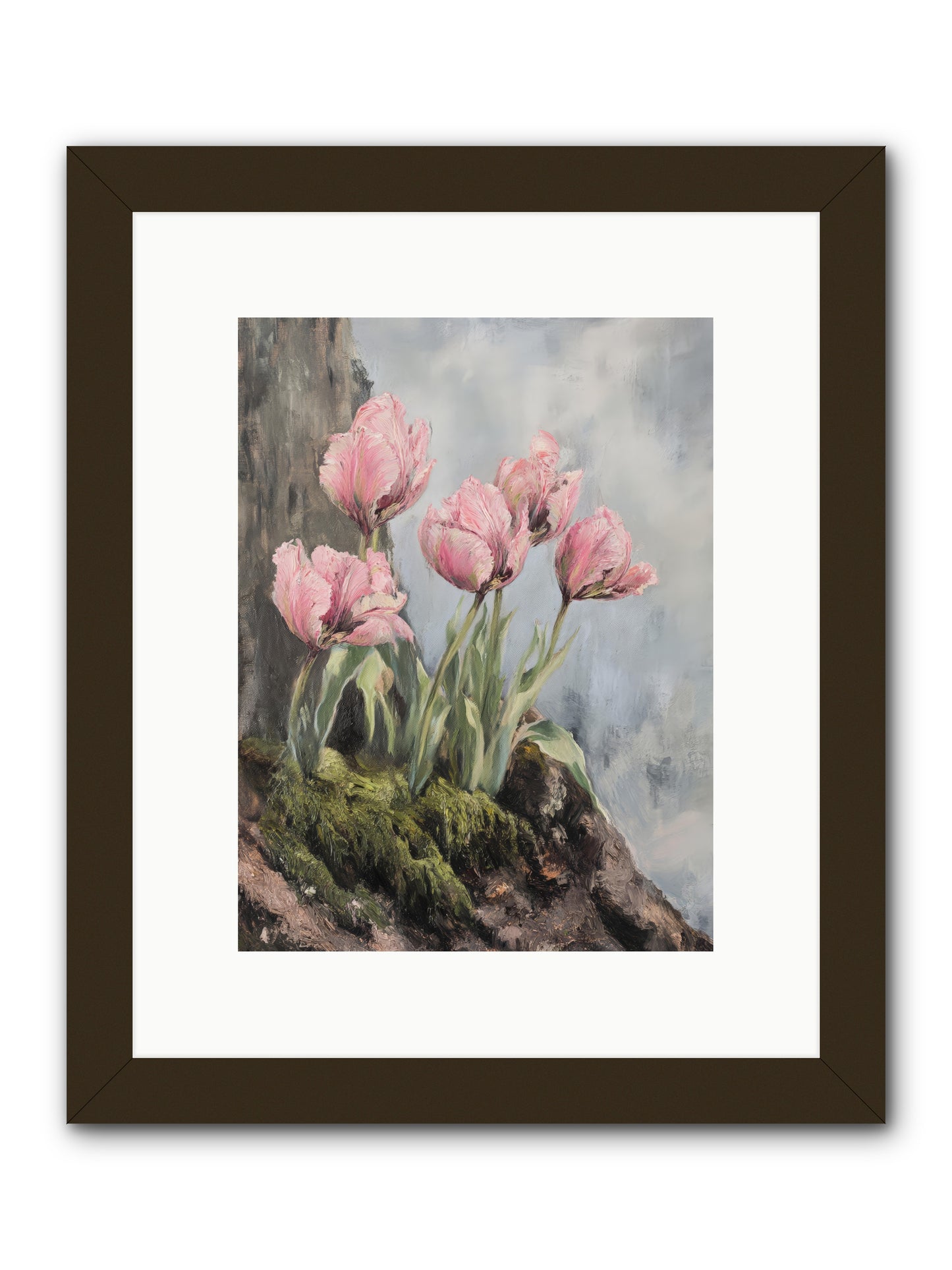 Wild Tulip Tales -- Framed Print - Black 9x12