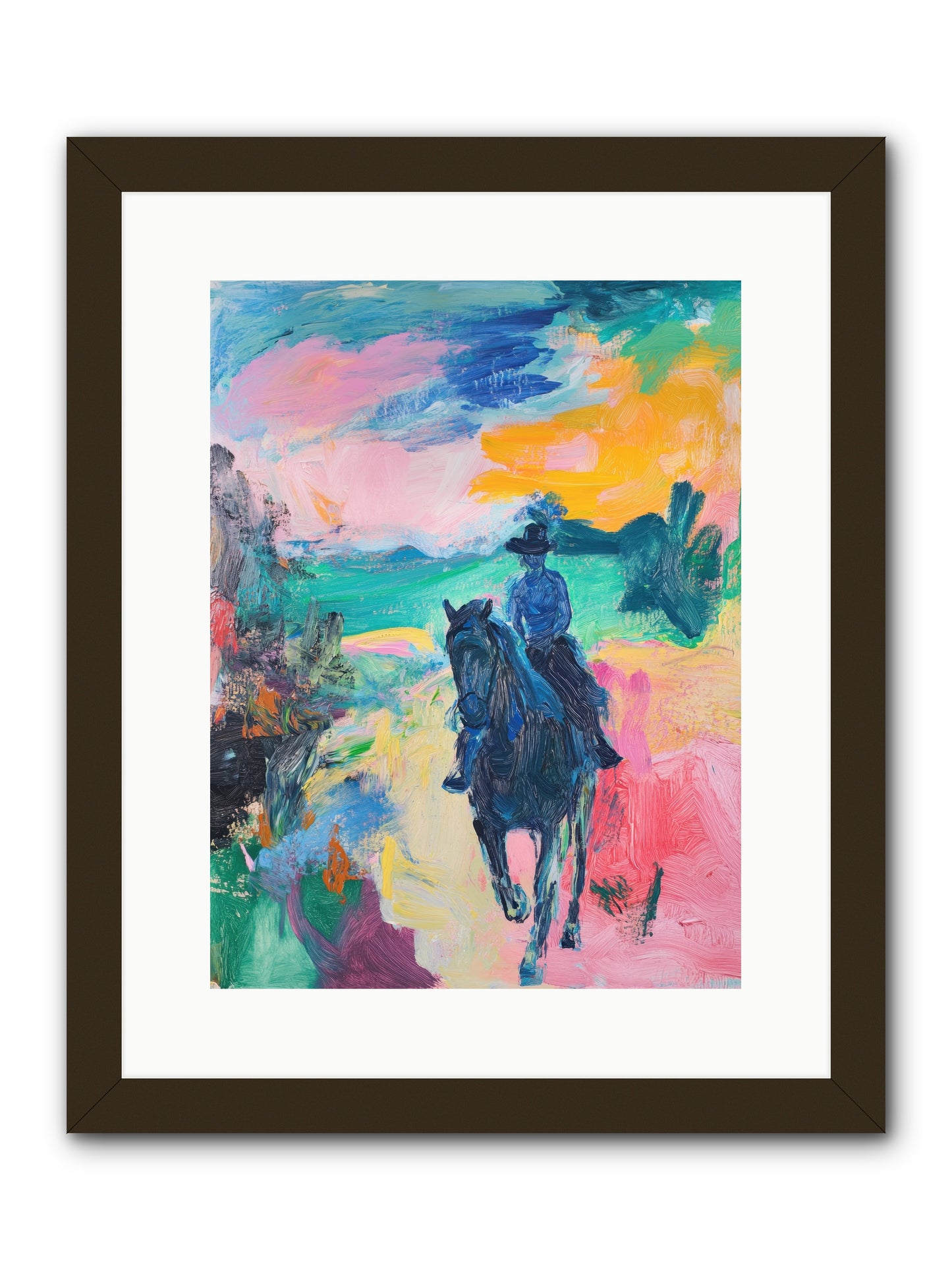 Wild West Wind -- Framed Print - Black 12x16