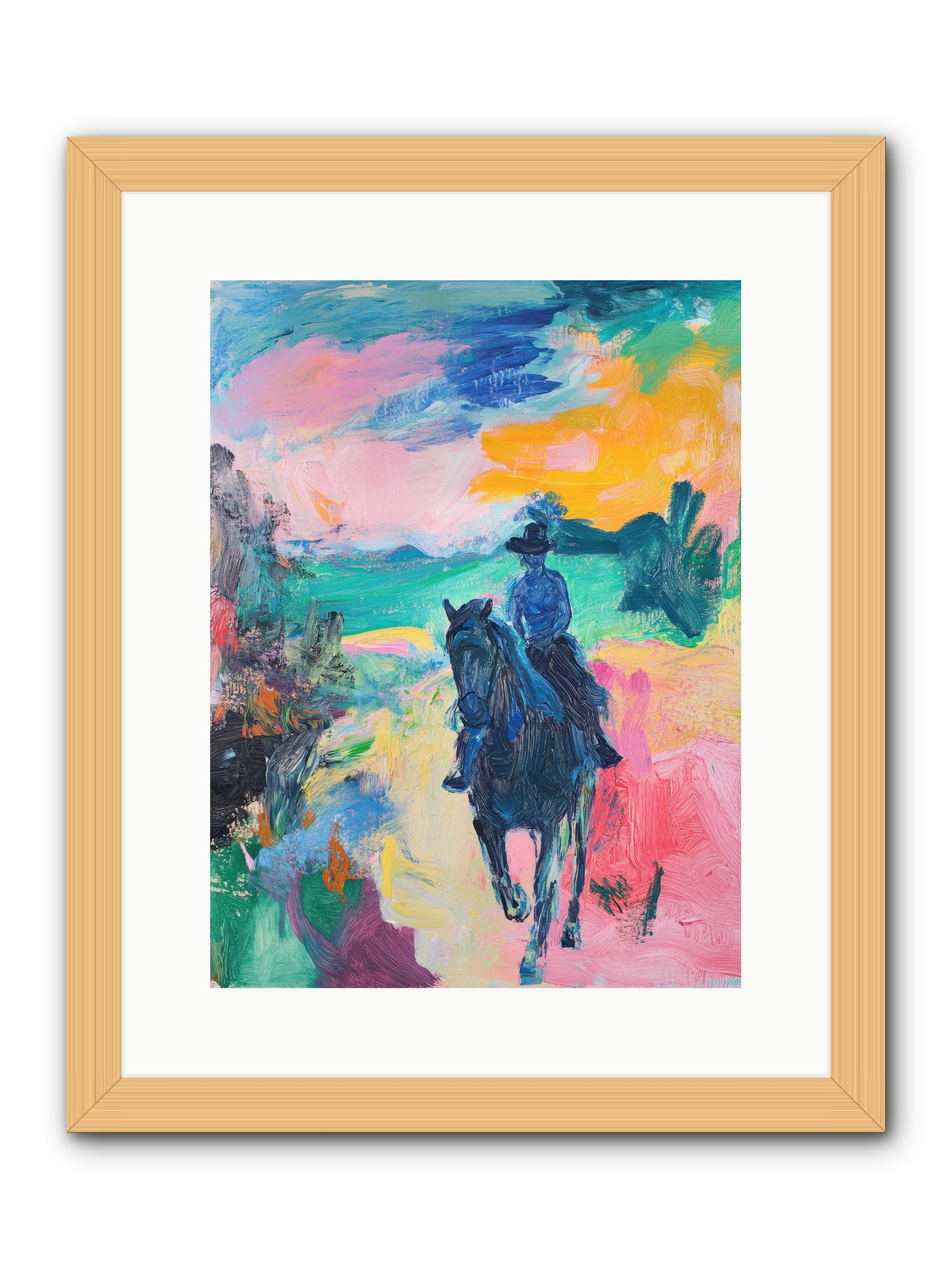 Wild West Wind -- Framed Print - Natural 12x16