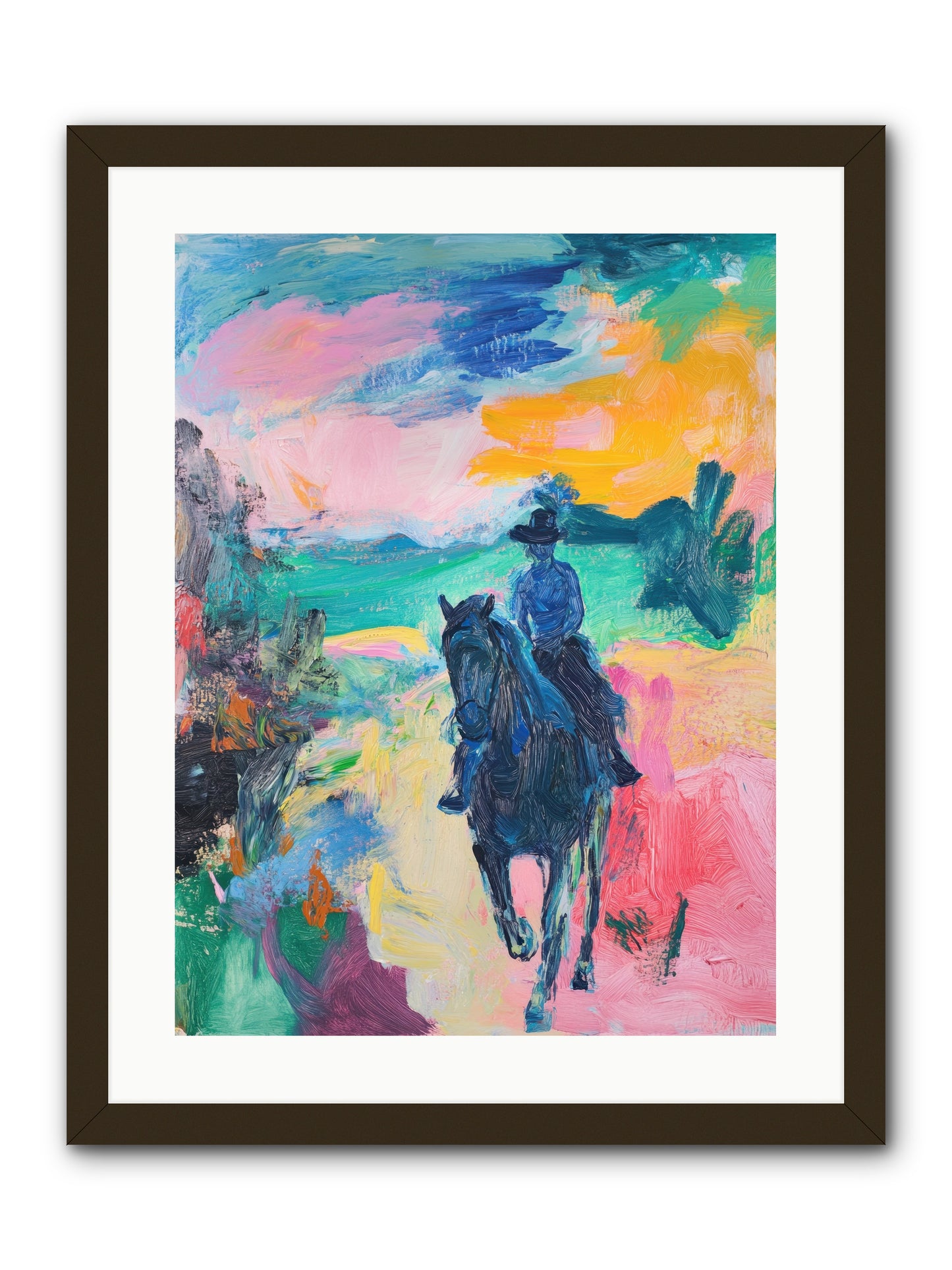 Wild West Wind -- Framed Print - Black 18x24