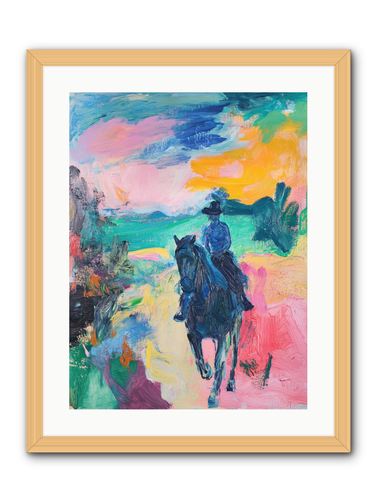Wild West Wind -- Framed Print - Natural 18x24