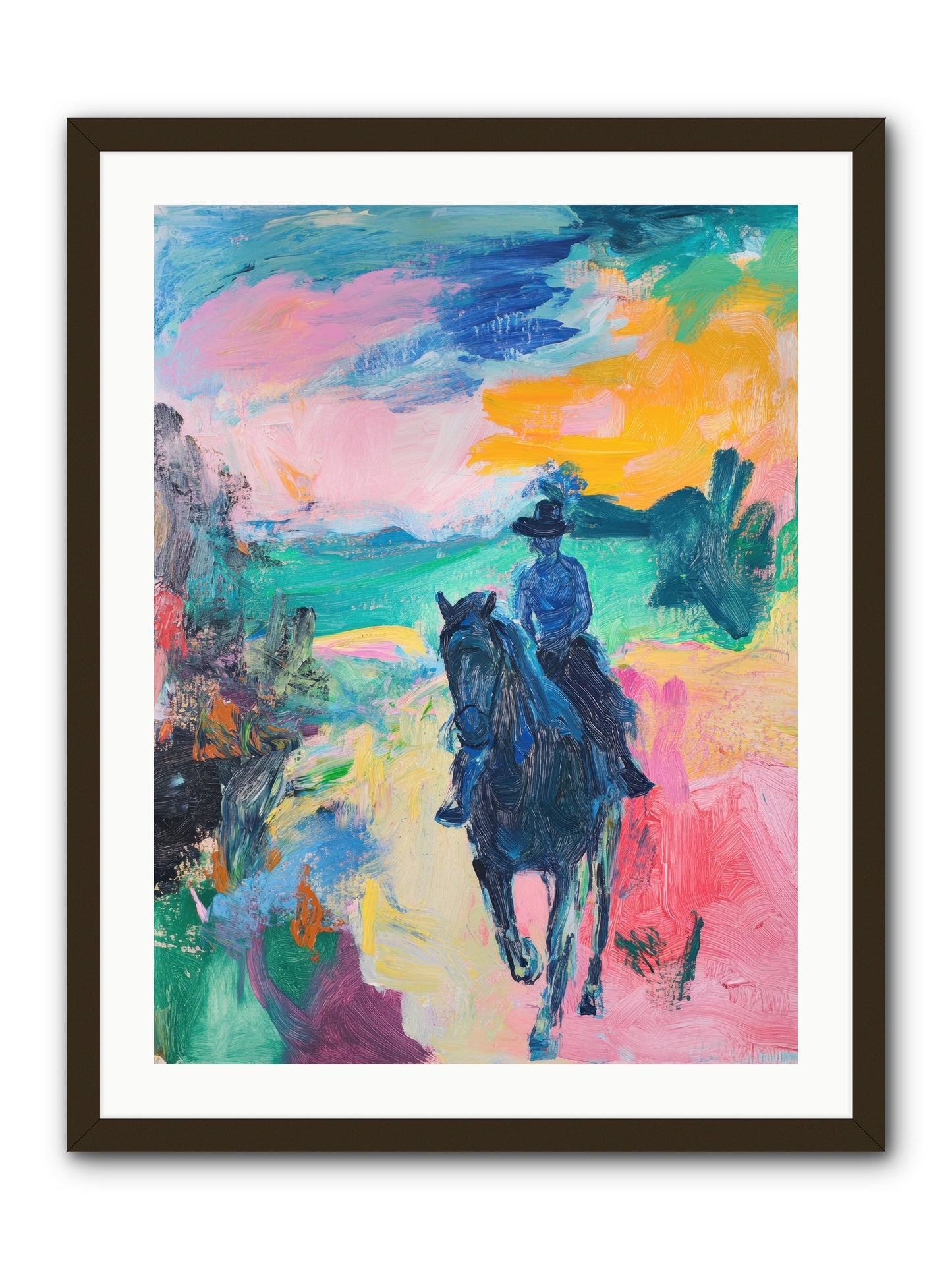 Wild West Wind -- Framed Print - Black 24x32