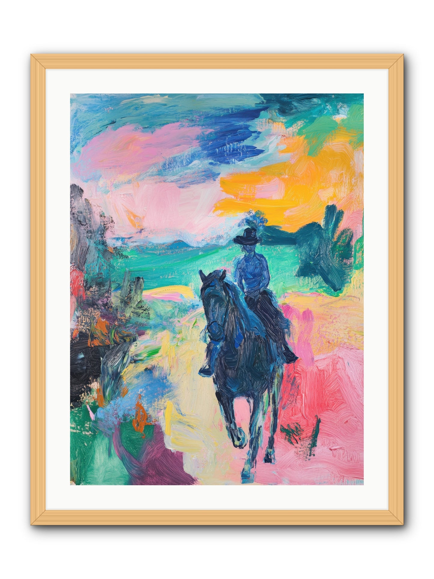 Wild West Wind -- Framed Print - Natural 24x32
