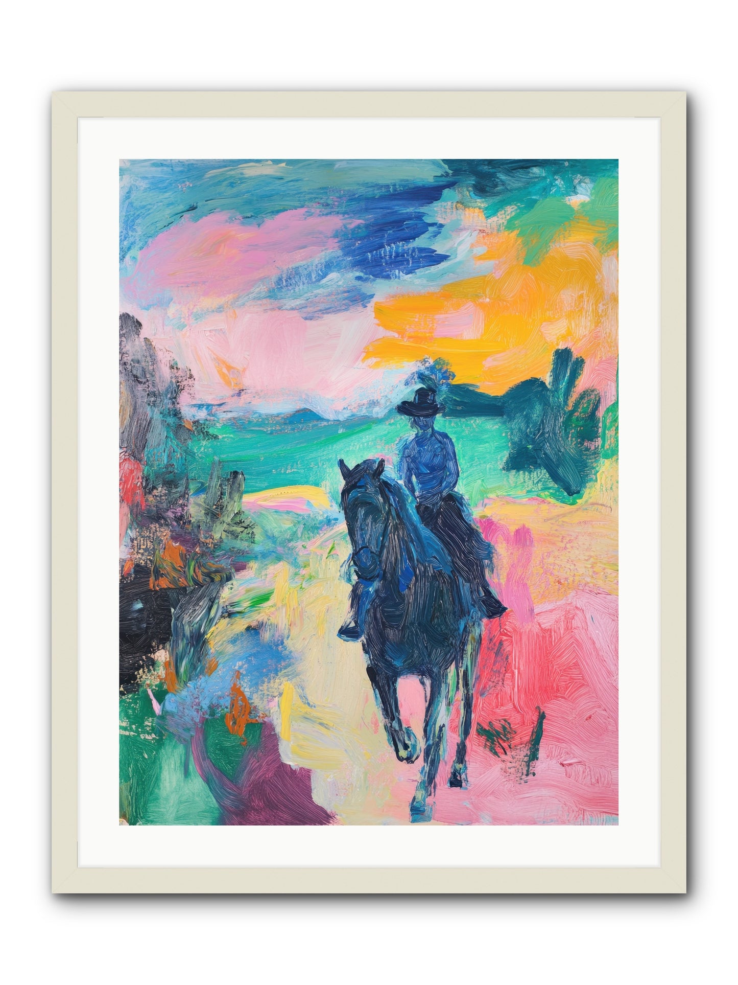 Wild West Wind -- Framed Print - White 24x32