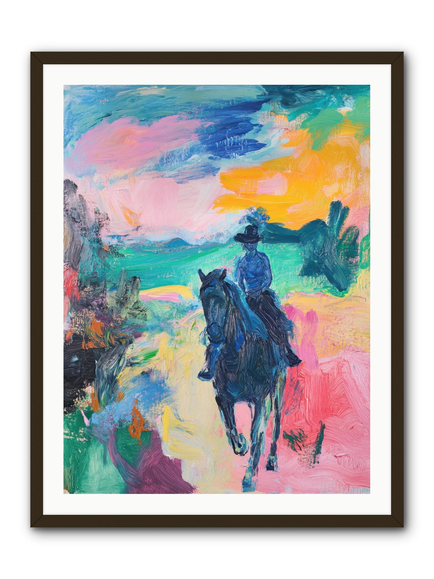 Wild West Wind -- Framed Print - Black 30x40