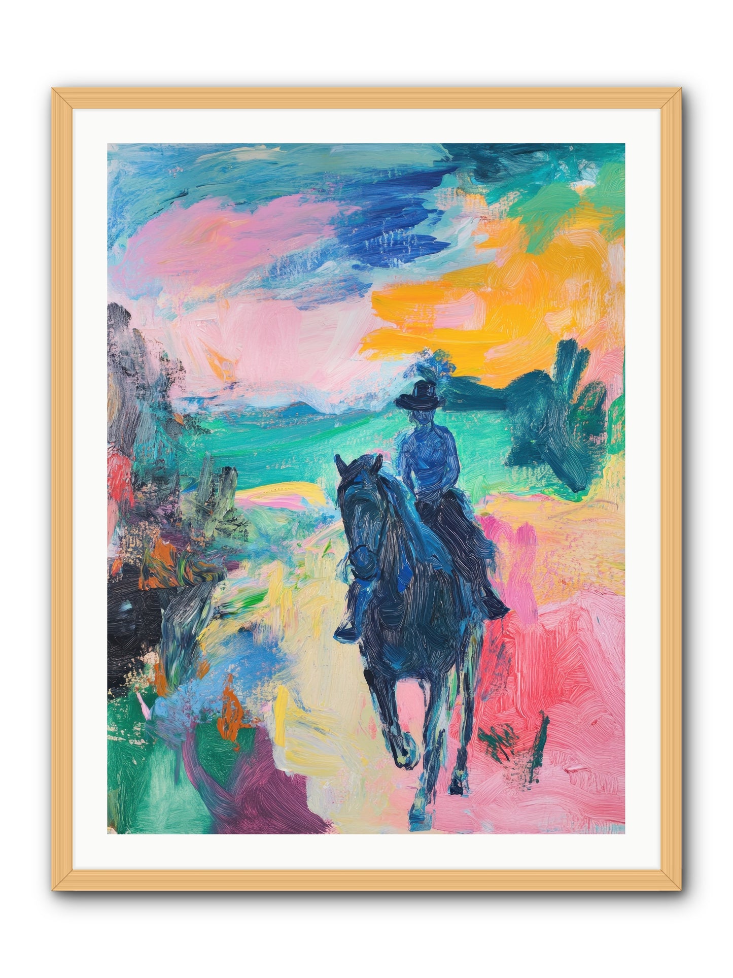 Wild West Wind -- Framed Print - Natural 30x40