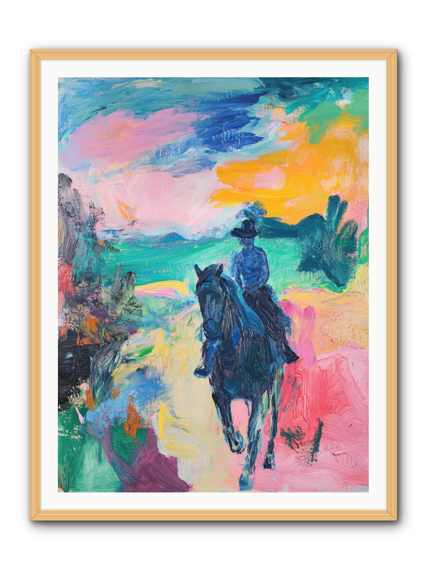 Wild West Wind -- Framed Print - Natural 36x48