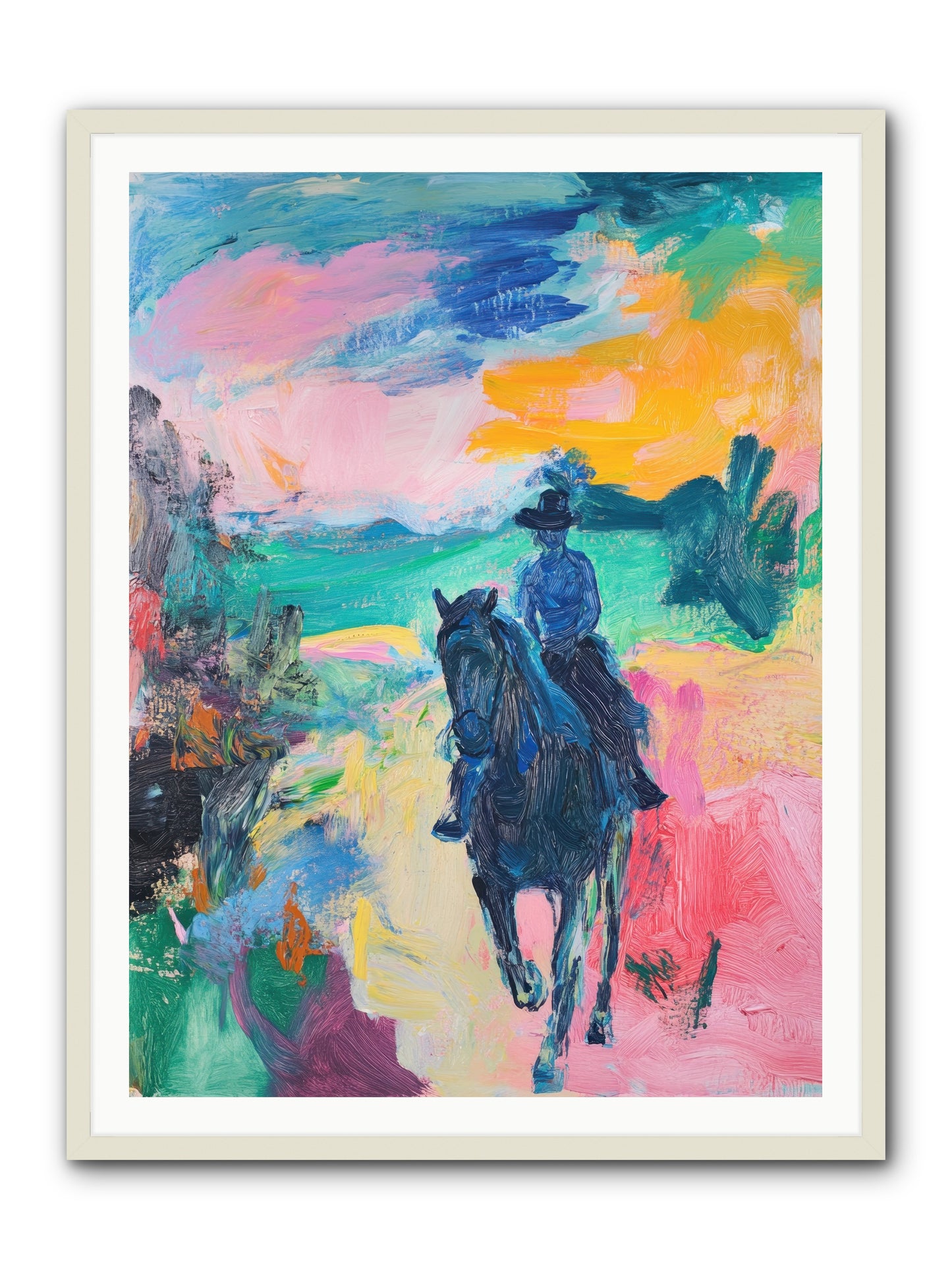 Wild West Wind -- Framed Print - White 36x48