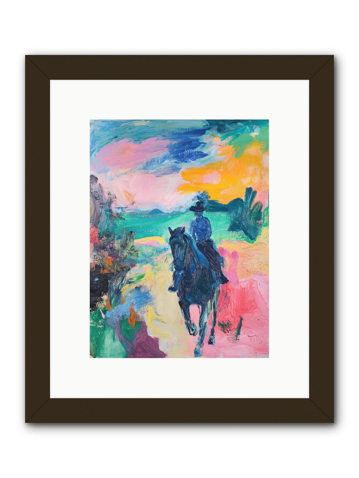 Wild West Wind -- Framed Print - Black 9x12