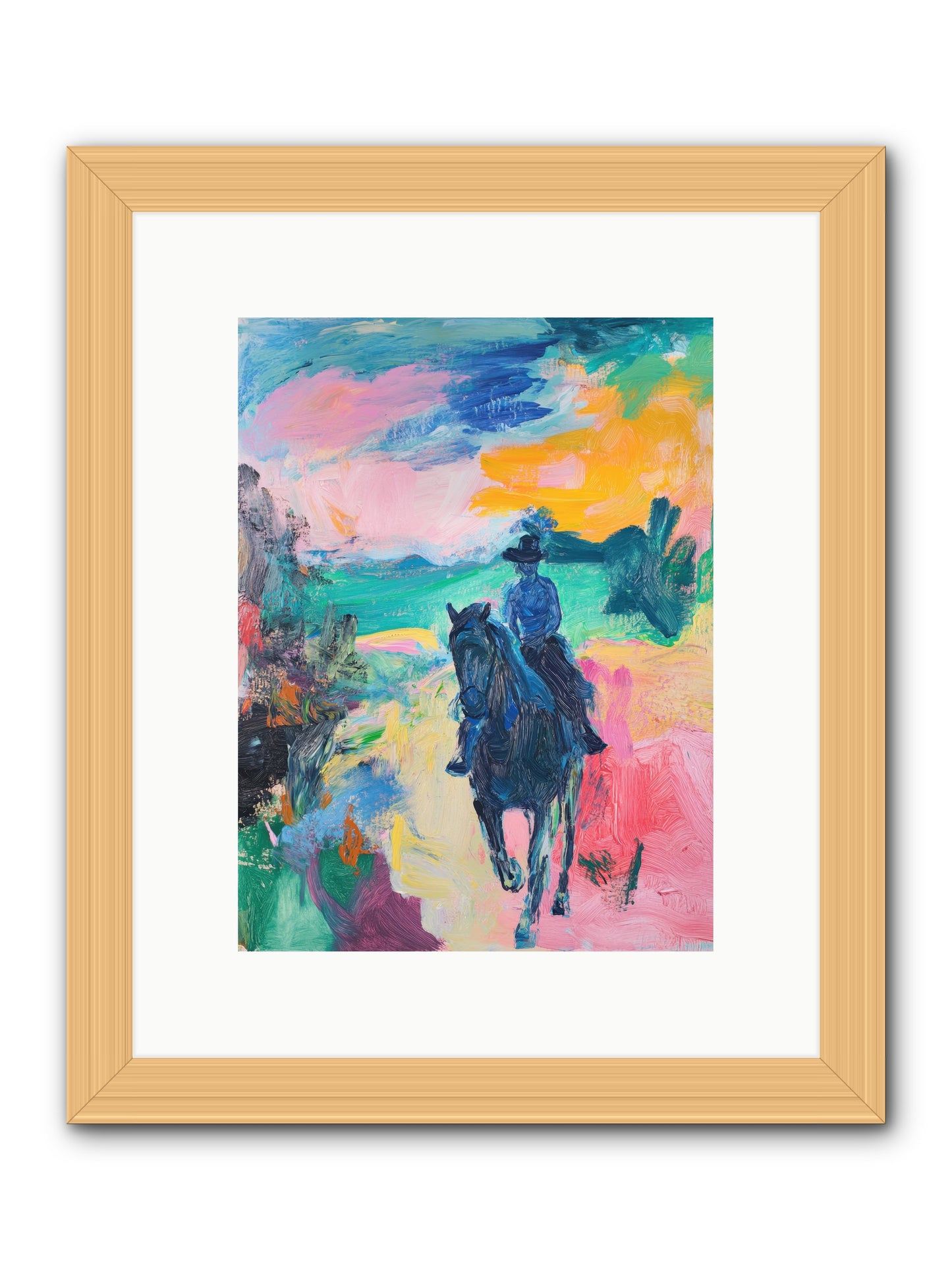 Wild West Wind -- Framed Print - Natural 9x12