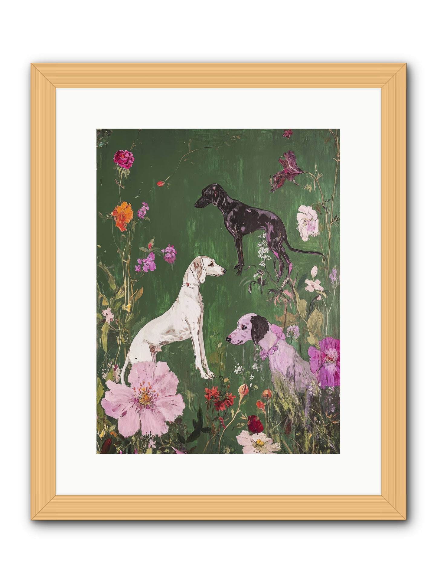 Wild and Free -- Framed Print - Natural 12x16