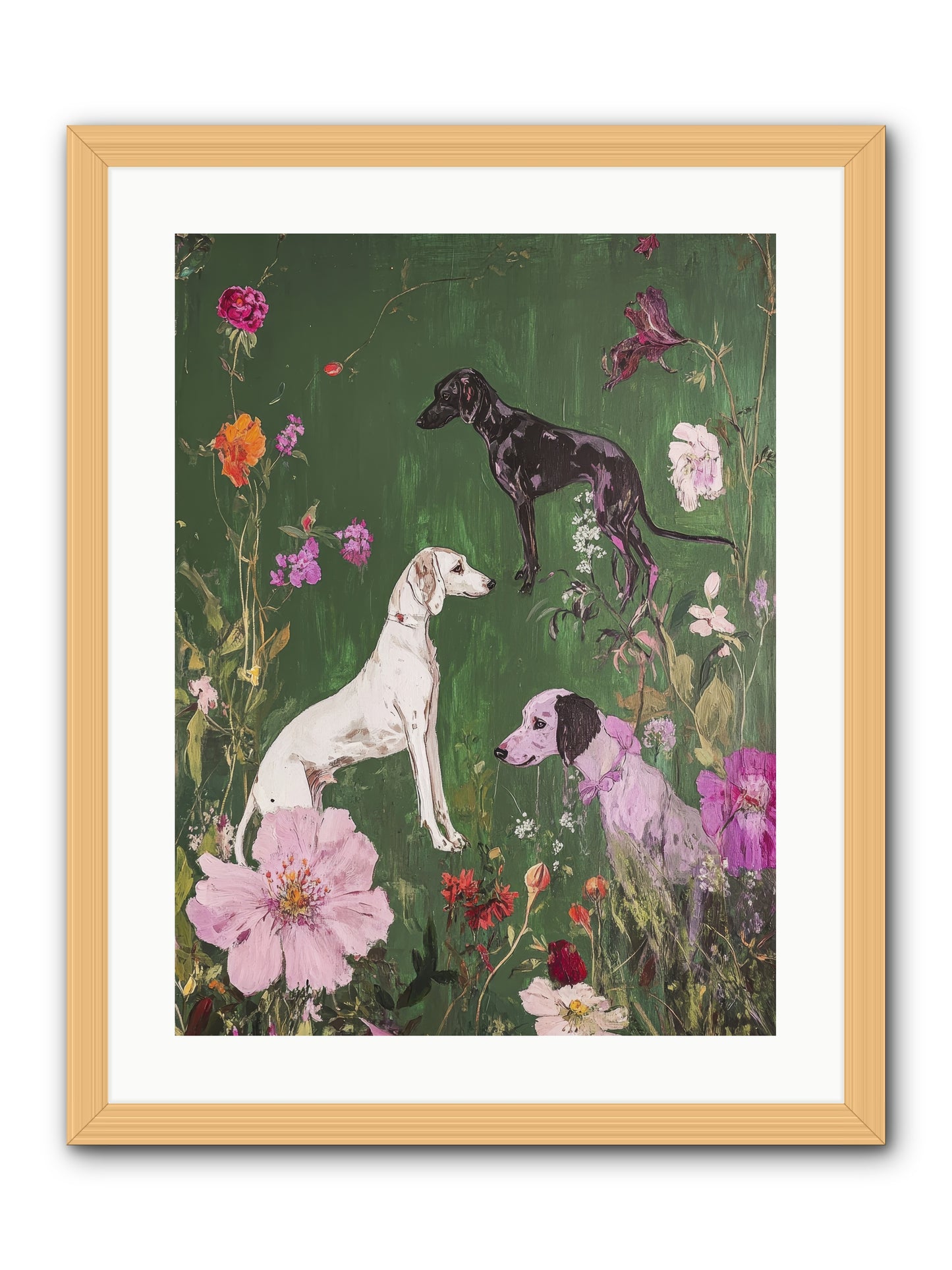 Wild and Free -- Framed Print - Natural 18x24