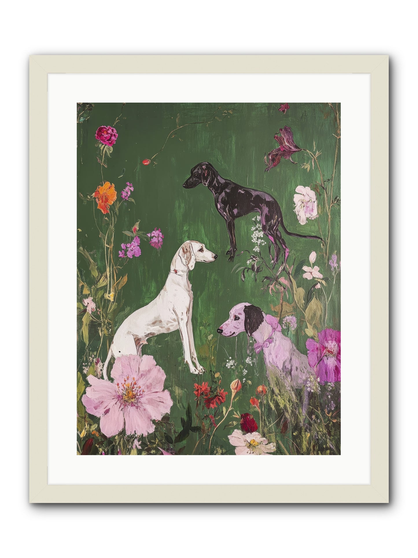 Wild and Free -- Framed Print - White 18x24