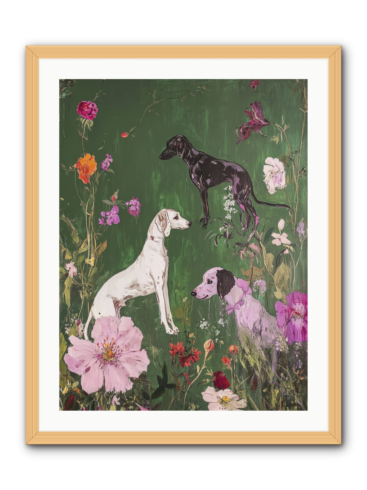 Wild and Free -- Framed Print - Natural 24x32