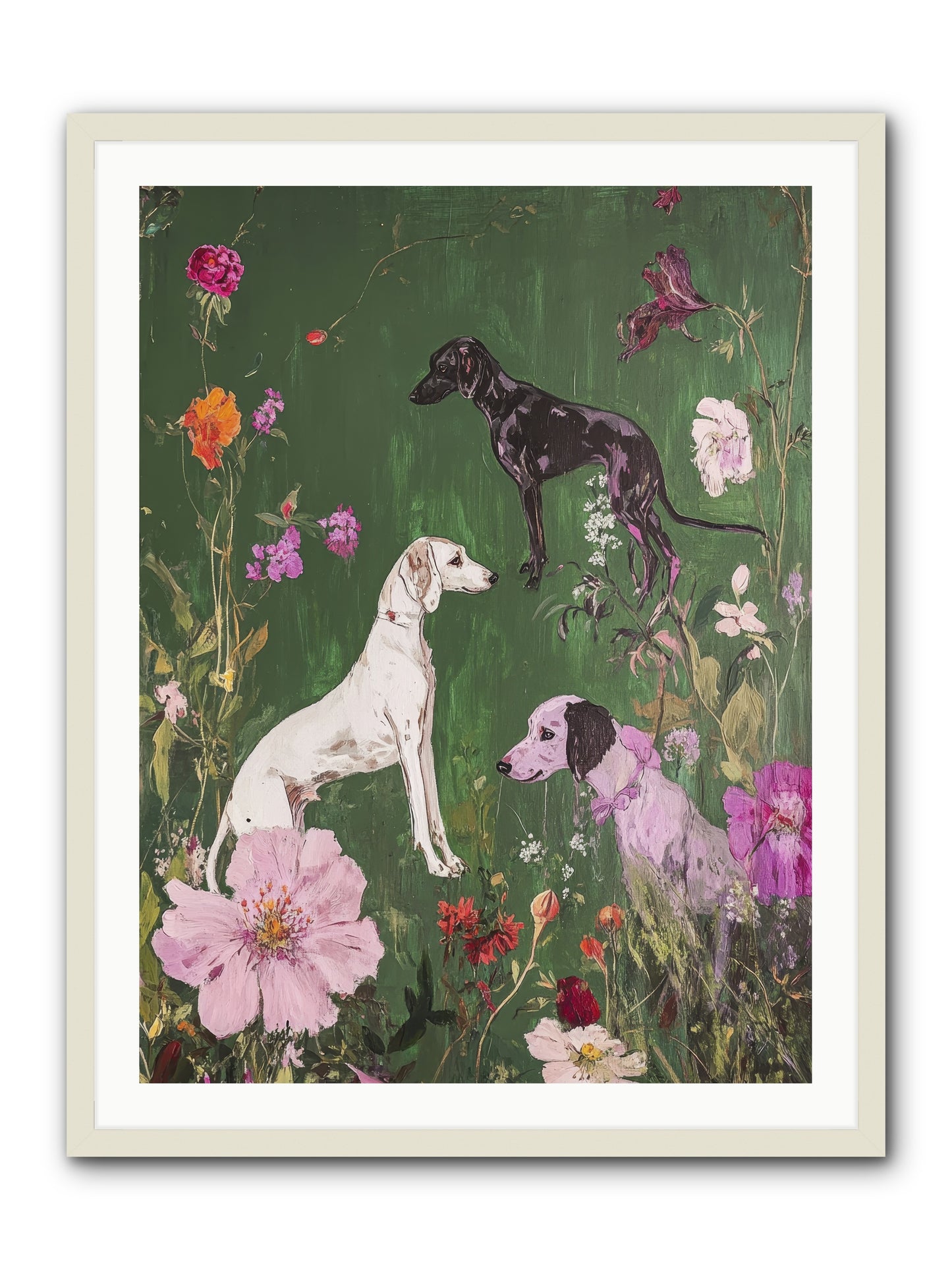 Wild and Free -- Framed Print - White 30x40