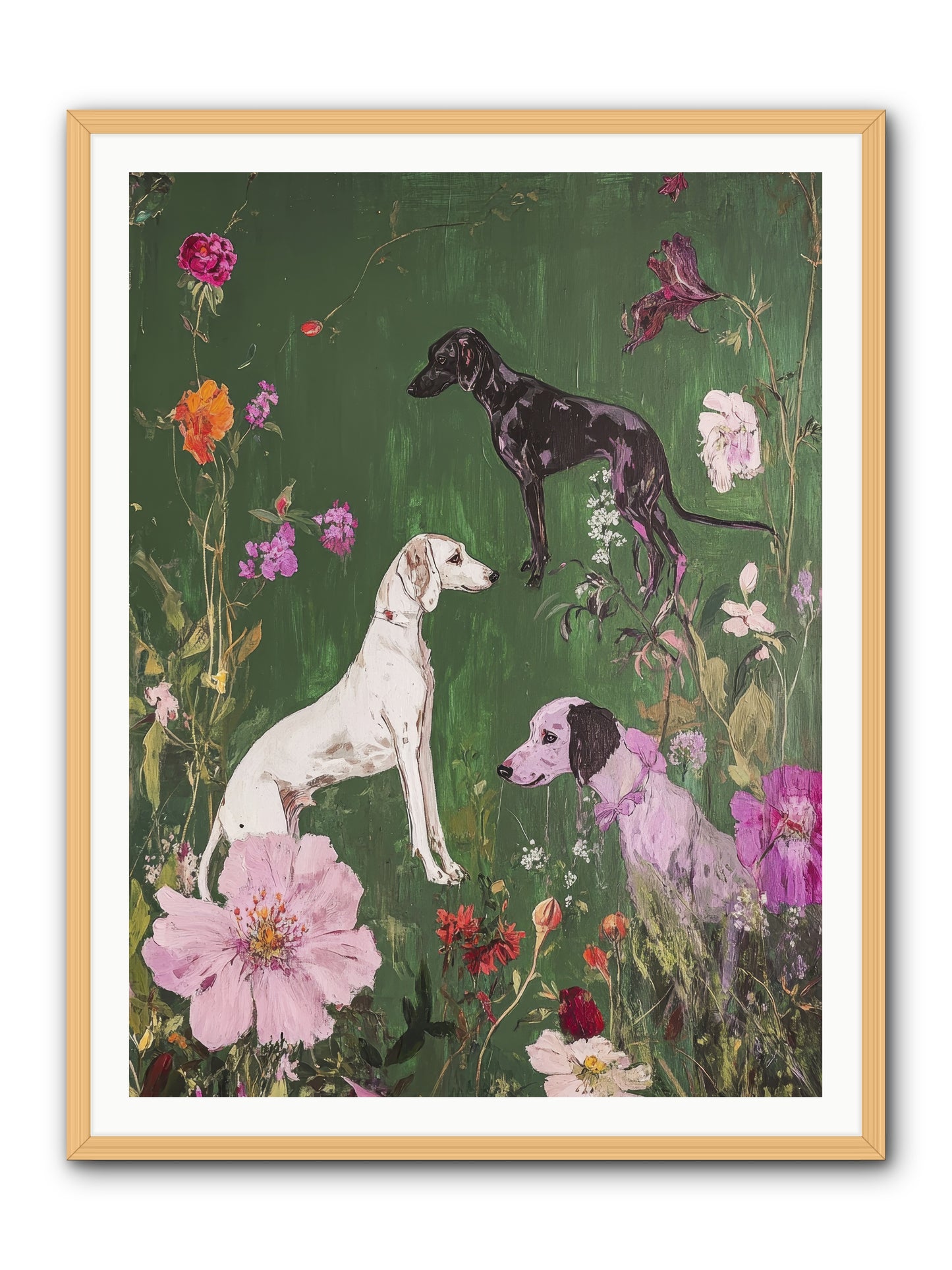 Wild and Free -- Framed Print - Natural 36x48