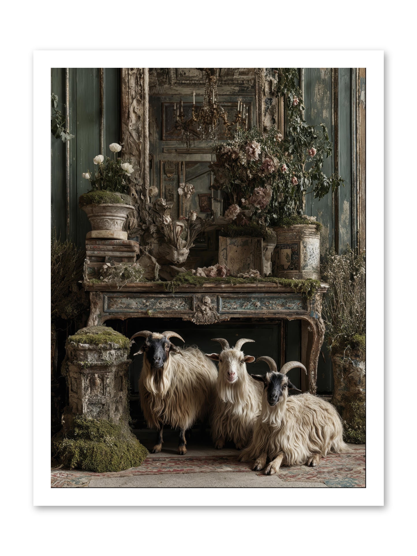 Wild grace reigning -- Loose Canvas Print 18x24