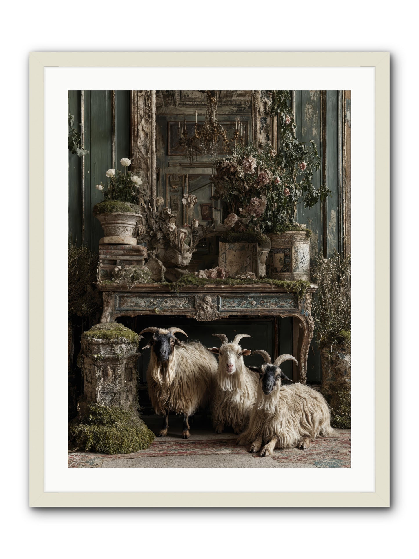 Wild grace reigning -- Framed Print - White 24x32