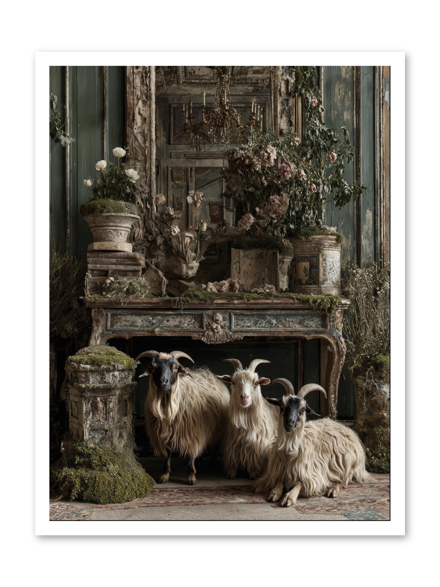 Wild grace reigning -- Loose Canvas Print 24x32