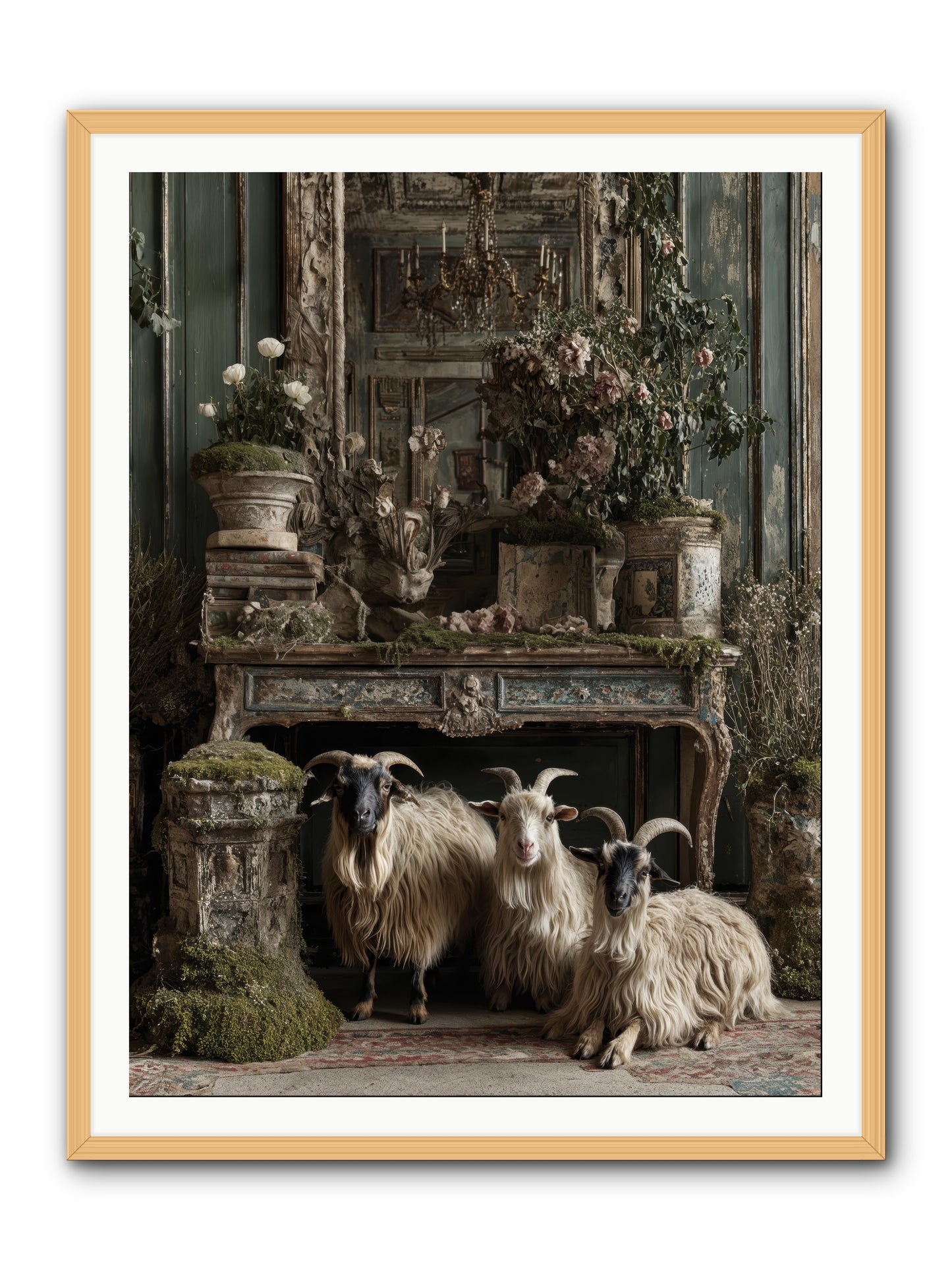 Wild grace reigning -- Framed Print - Natural 36x48