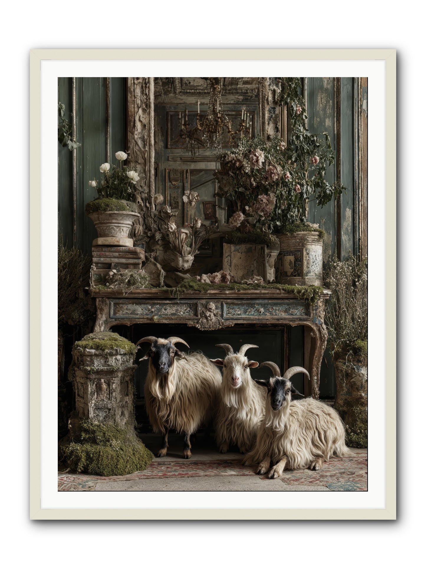 Wild grace reigning -- Framed Print - White 36x48