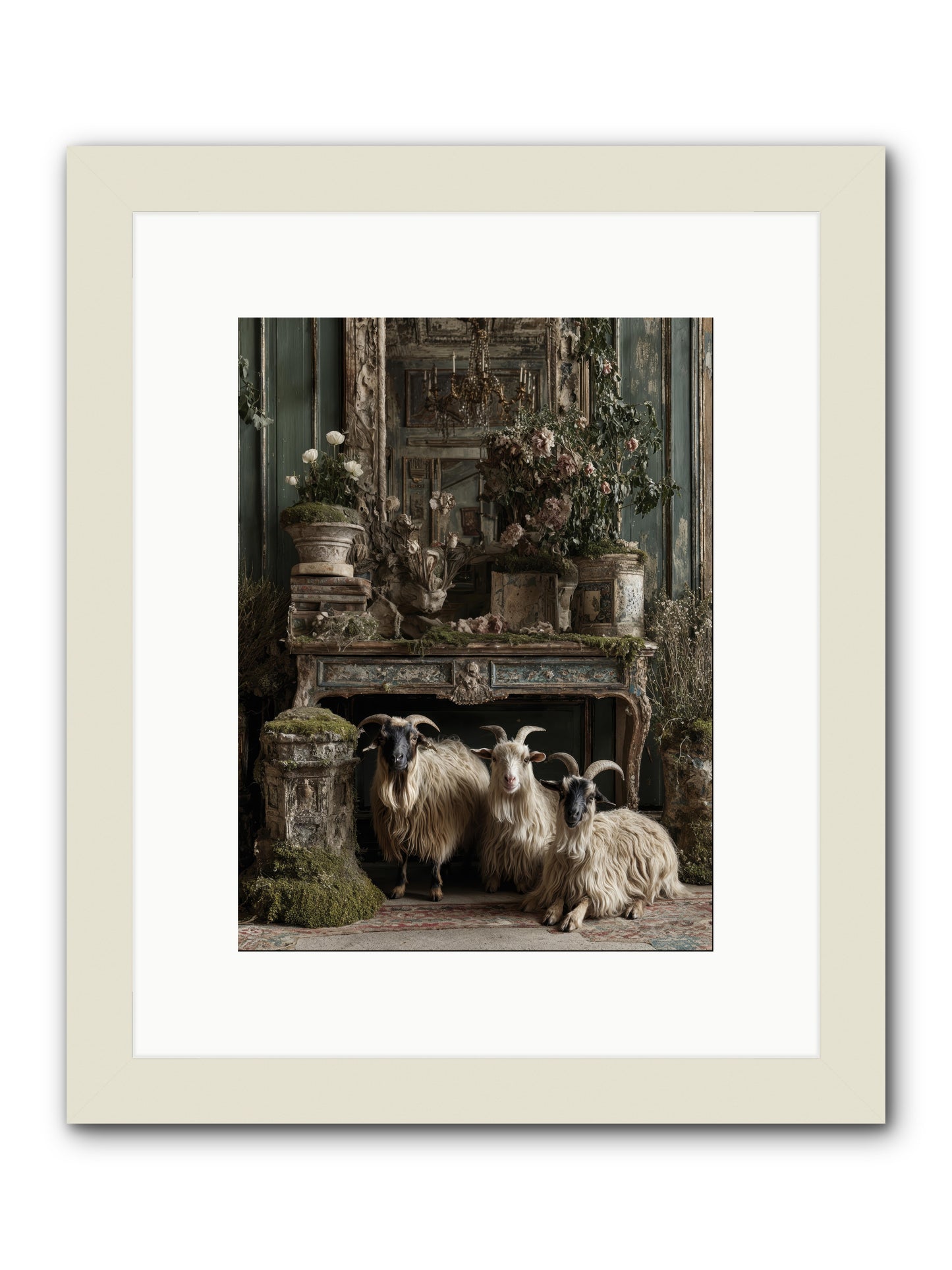 Wild grace reigning -- Framed Print - White 9x12