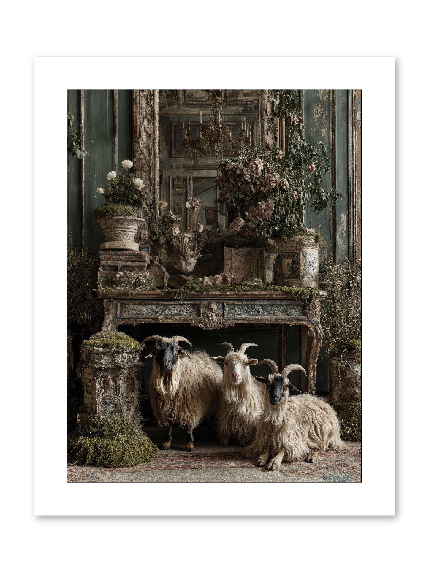 Wild grace reigning -- Loose Canvas Print 9x12